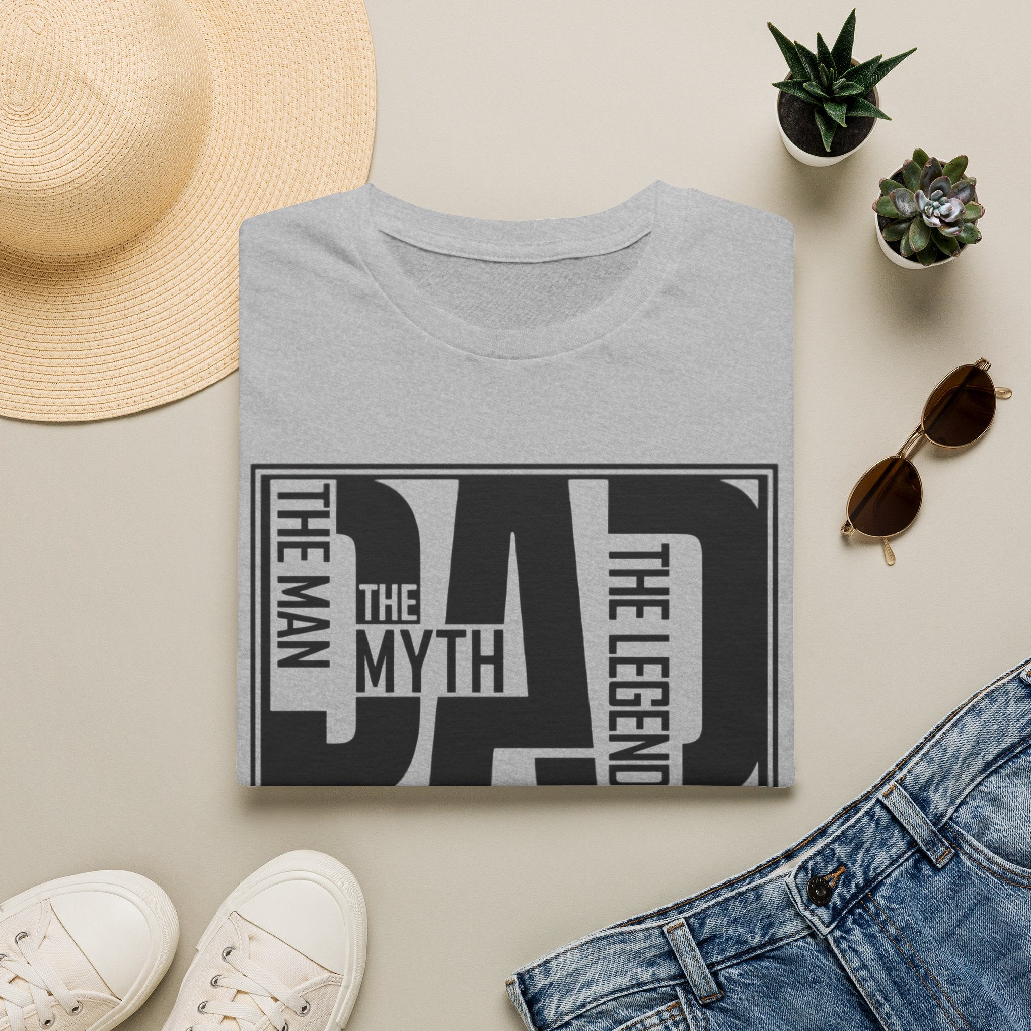 Dad The Man The Myth The Legend T‑Shirt by Printify