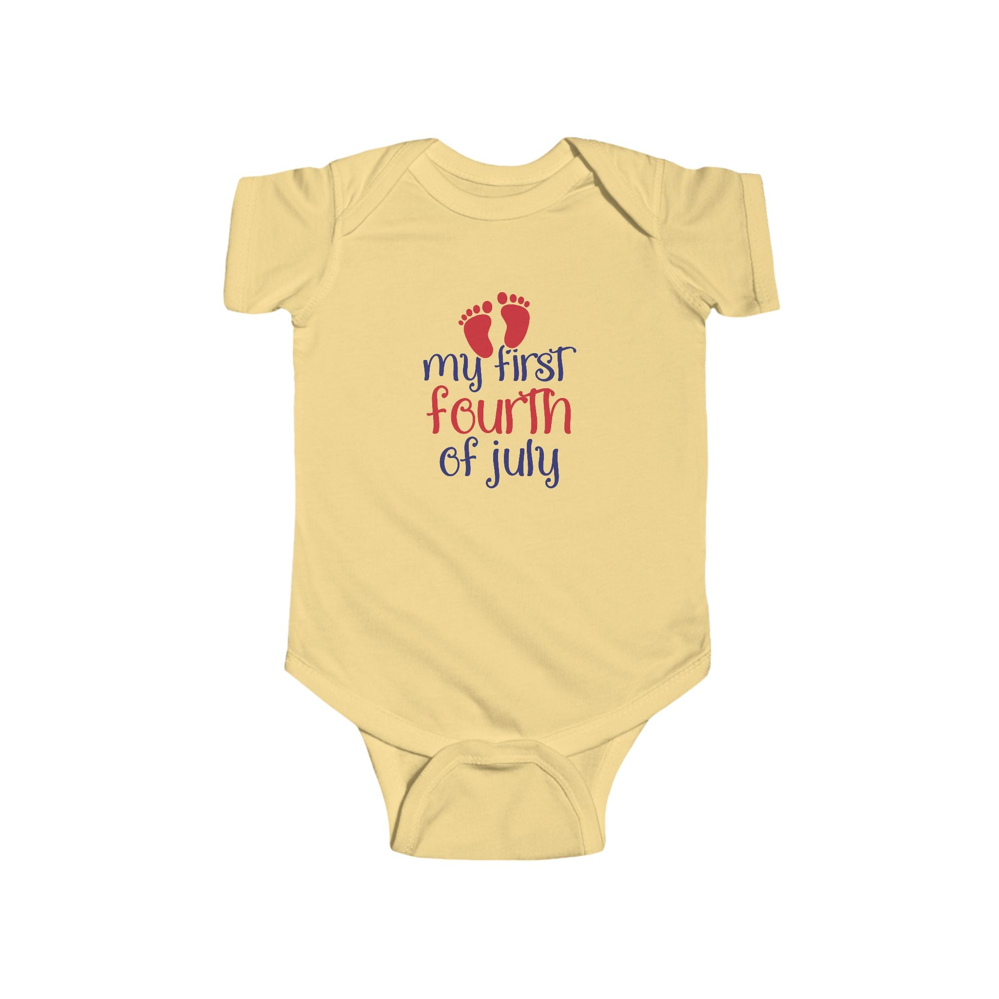Patriotic Infant Bodysuit - My First Fourth of July Baby Outfit, Celebration Wear, Baby Shower Gift, Newborn Clothes, July 4th Apparel by Printify