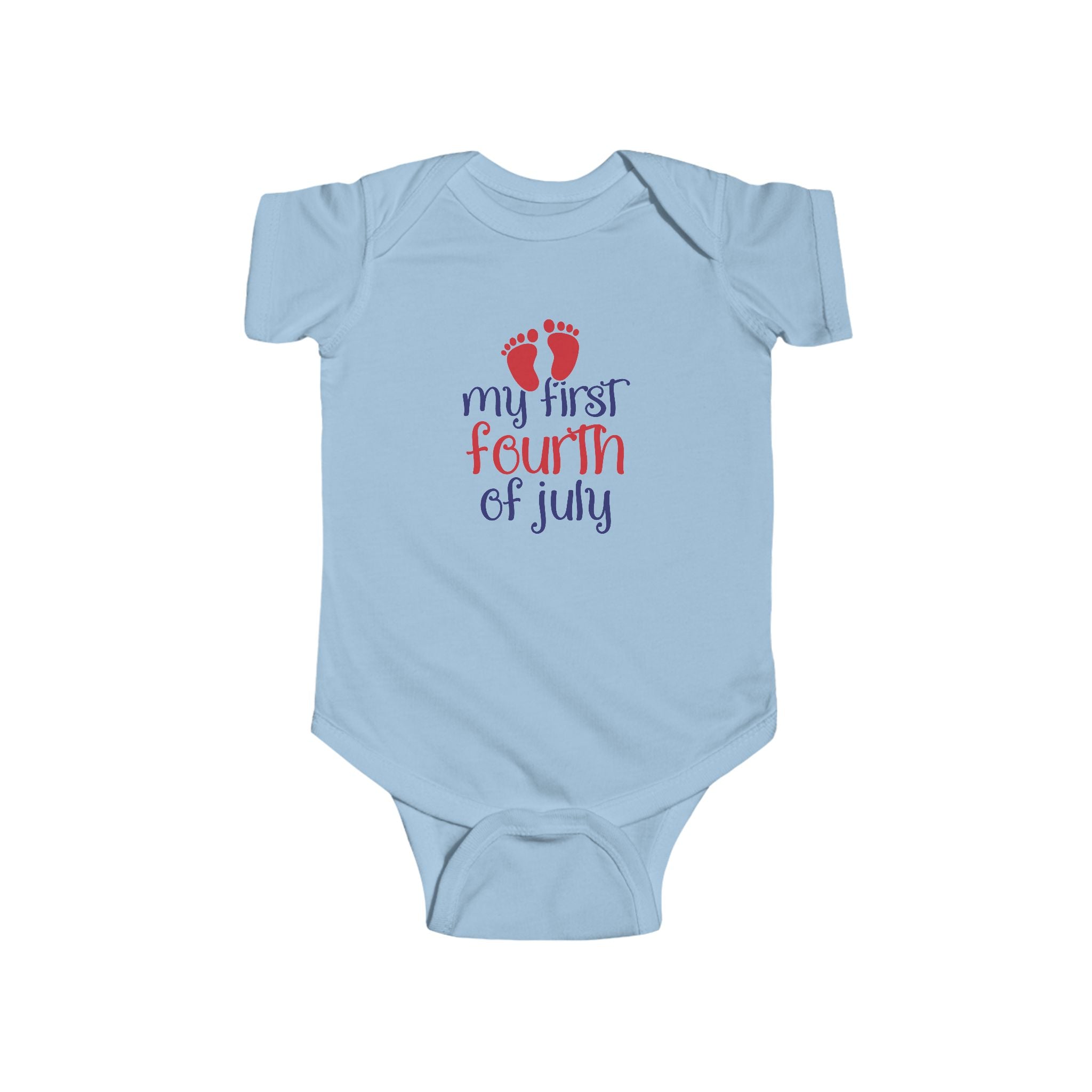Patriotic Infant Bodysuit - My First Fourth of July Baby Outfit, Celebration Wear, Baby Shower Gift, Newborn Clothes, July 4th Apparel by Printify