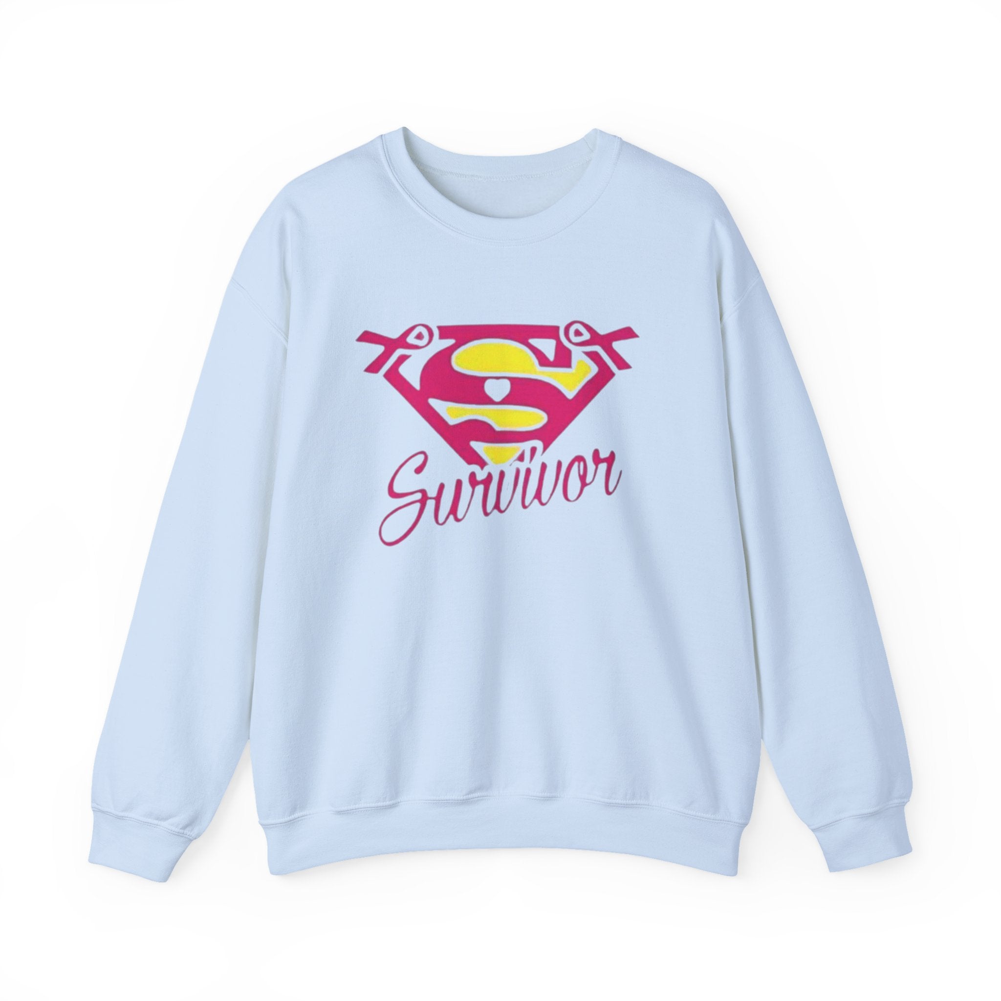 Super Survivor Crewneck Sweatshirt for Strong Individuals by Printify