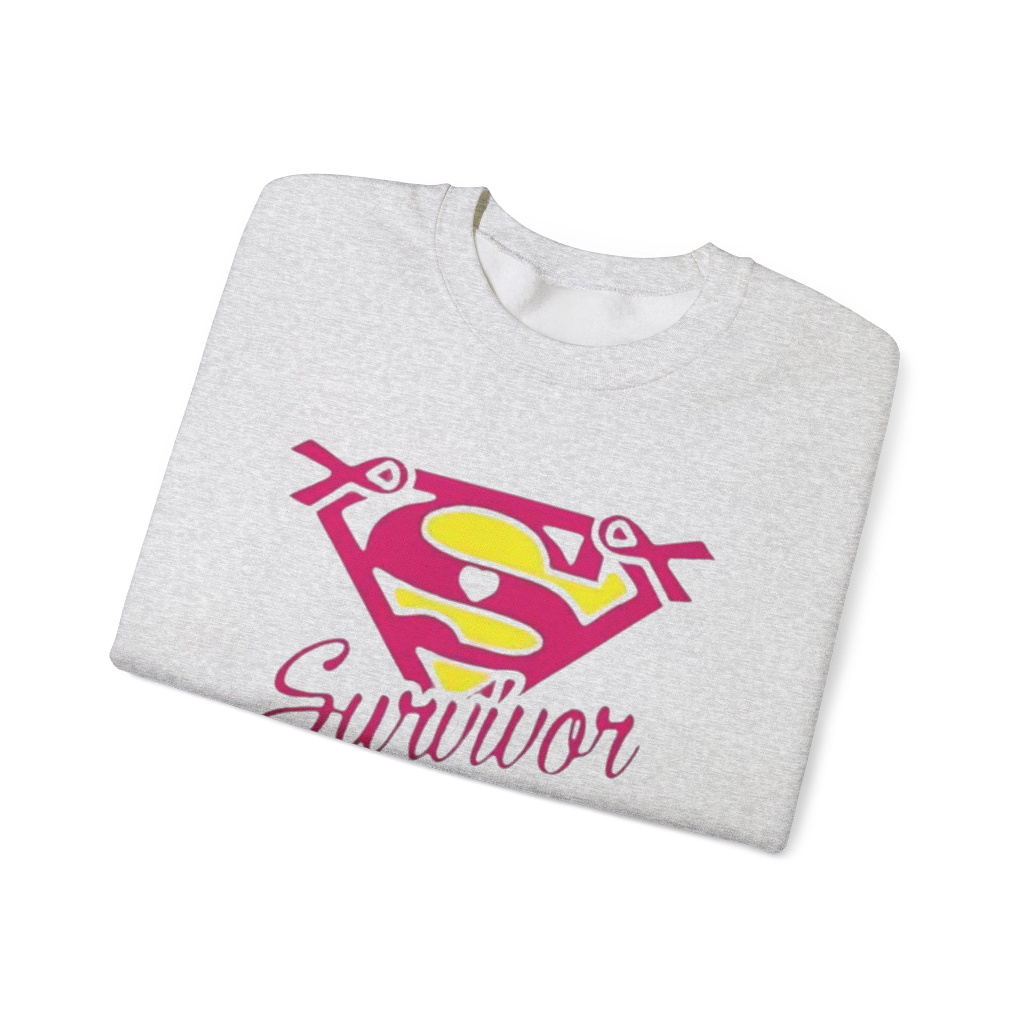 Super Survivor Crewneck Sweatshirt for Strong Individuals by Printify