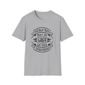 Biker T-Shirt — "Bikers Don't Go Grey, We Turn Chrome" Vintage Motorcycle Tee by Printify