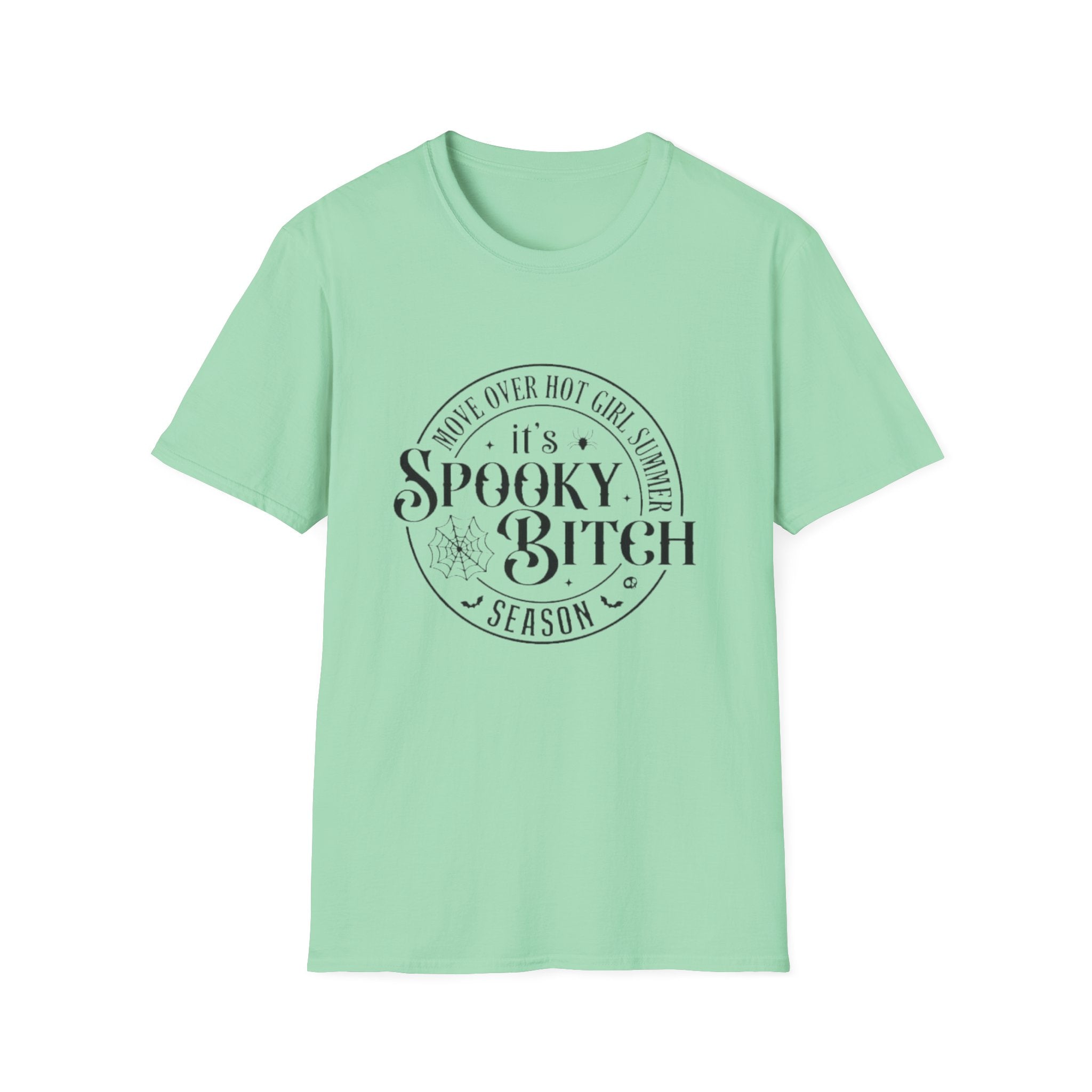 Spooky Bitch T-Shirt — "Move Over Hot Girl Summer" Halloween Tee by Printify