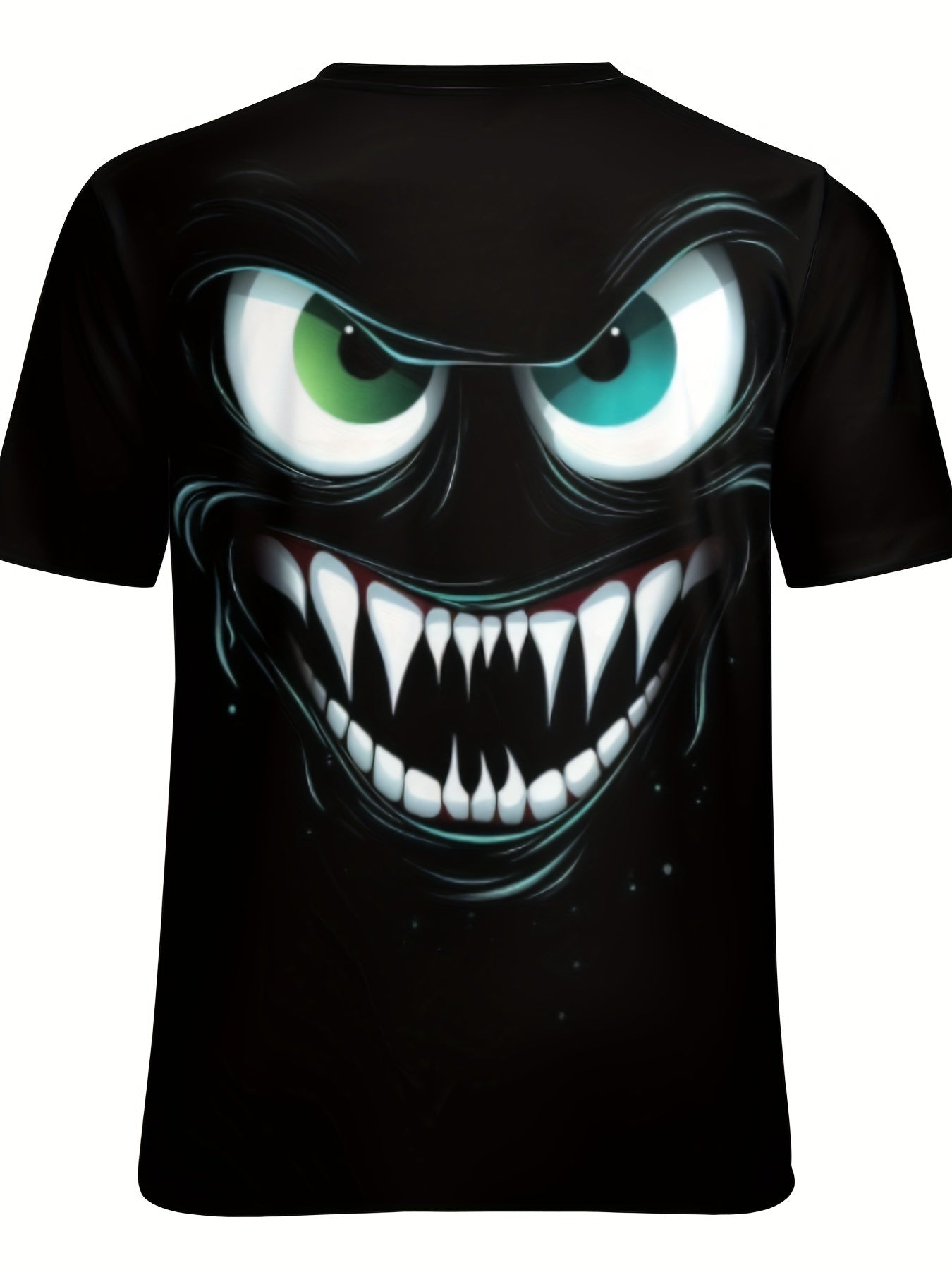 3D Evil Smile Shirt for Men – Streetwear Graphic Short Sleeve Tee by FitiqueFit