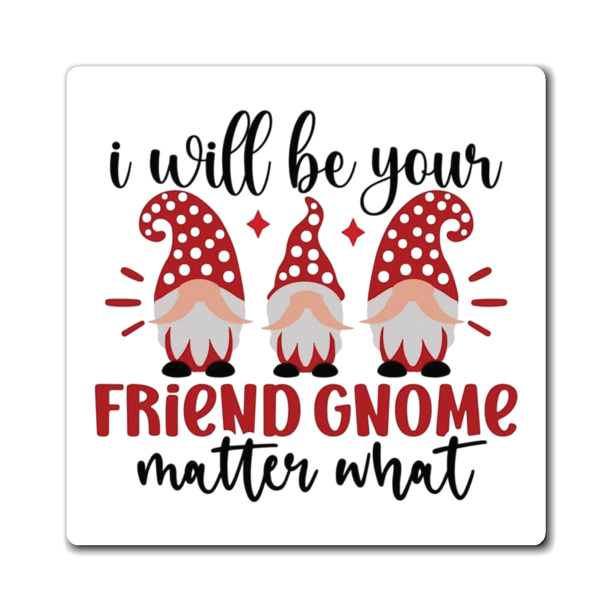 Valentine Gnome Magnet by Printify