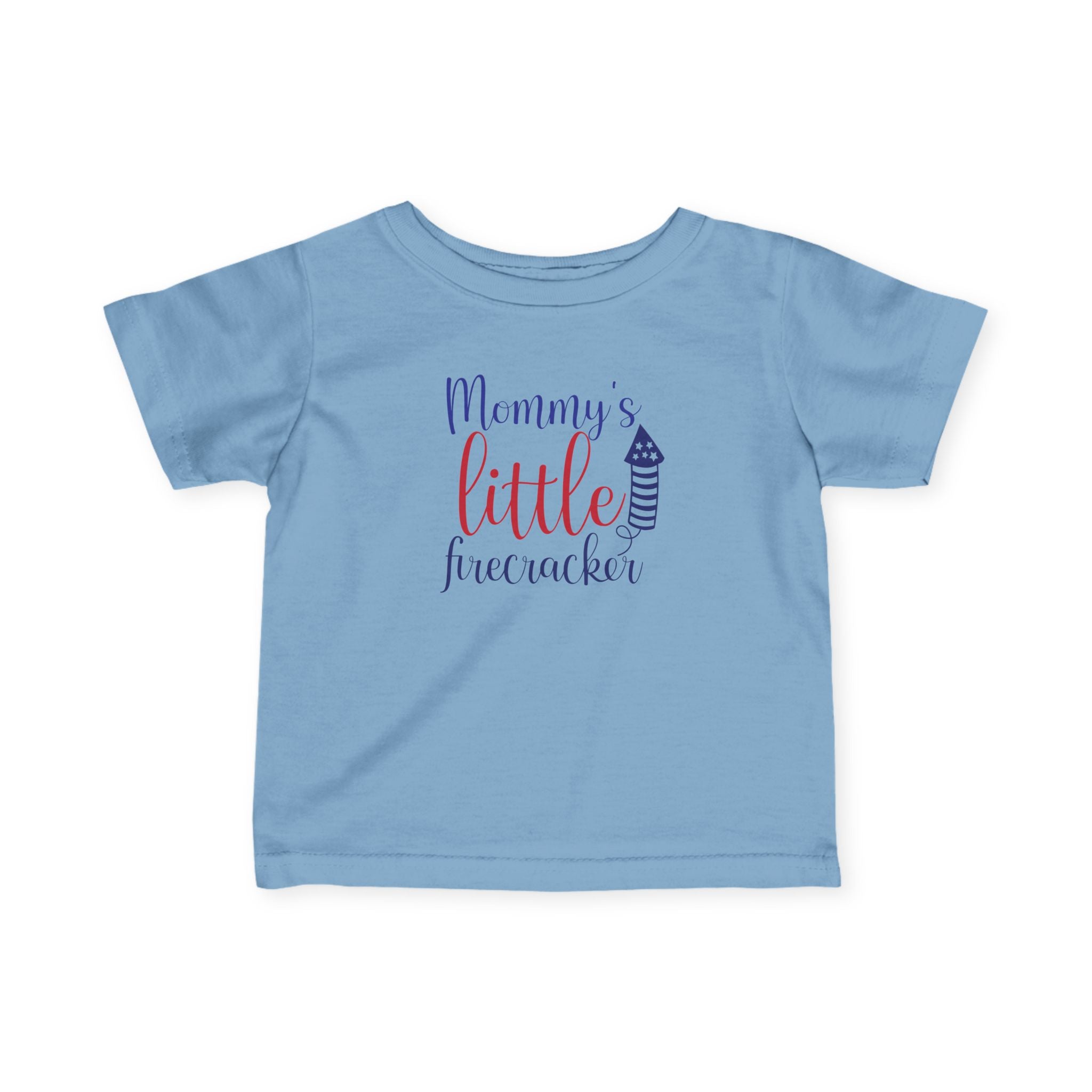 Mommy's Little Firecracker Infant Tee, Baby Independence Day Shirt, Toddler Fourth of July Outfit, Summer Celebration Tees, Cute Baby [...] by Printify