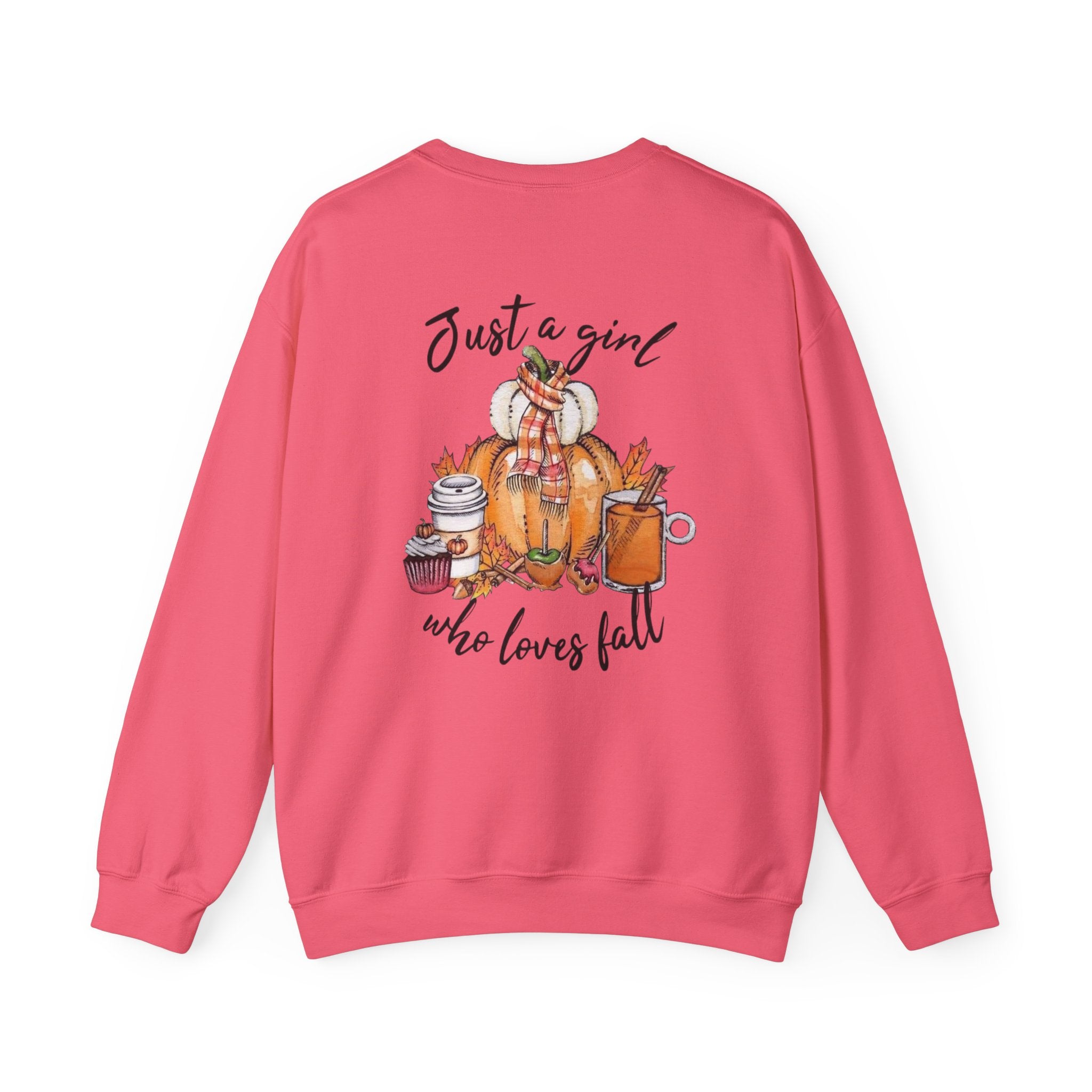 Just a Girl Who Loves Fall Crewneck Sweatshirt – Cozy Autumn Pullover by Printify