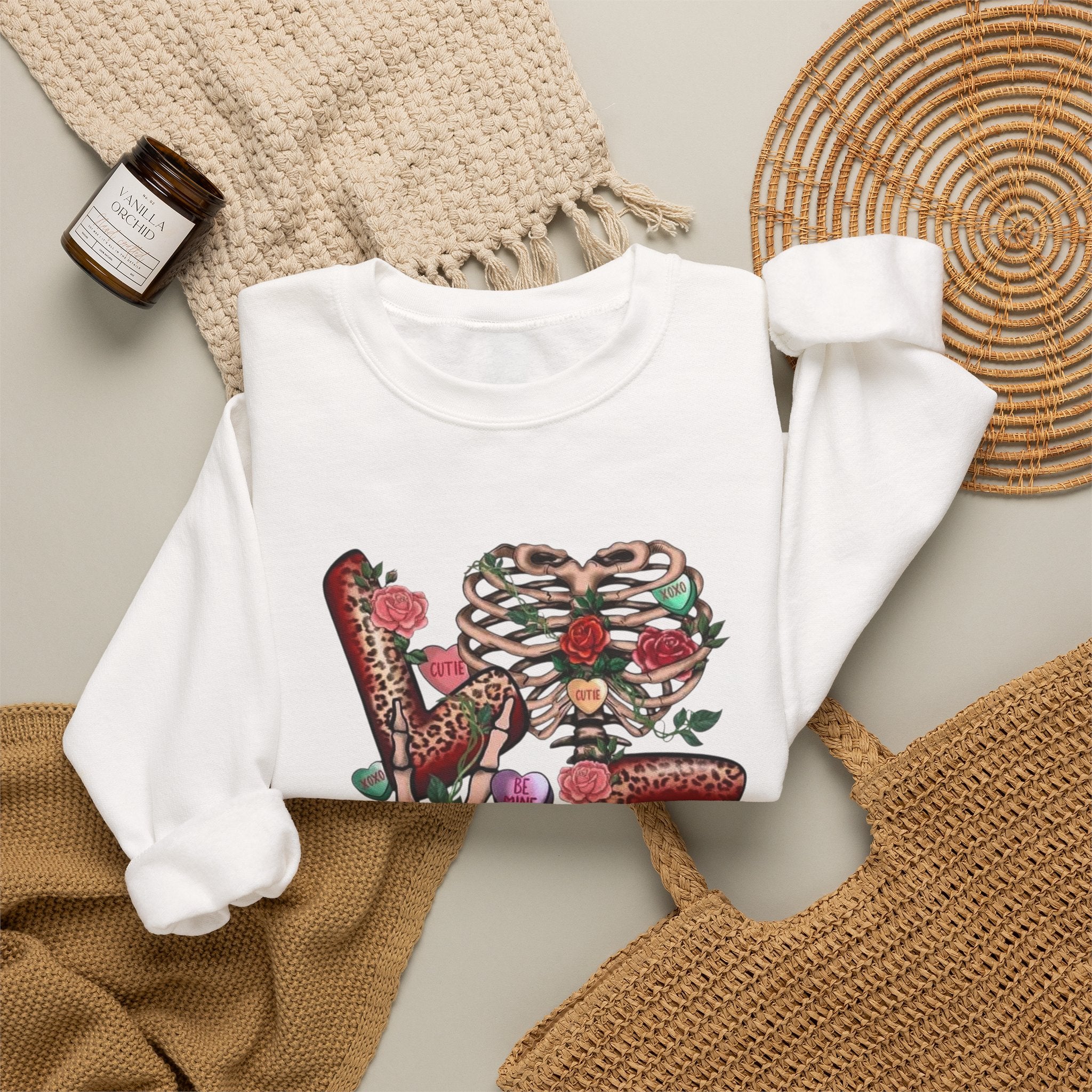 Valentine's Day Love Crewneck Sweatshirt by Printify