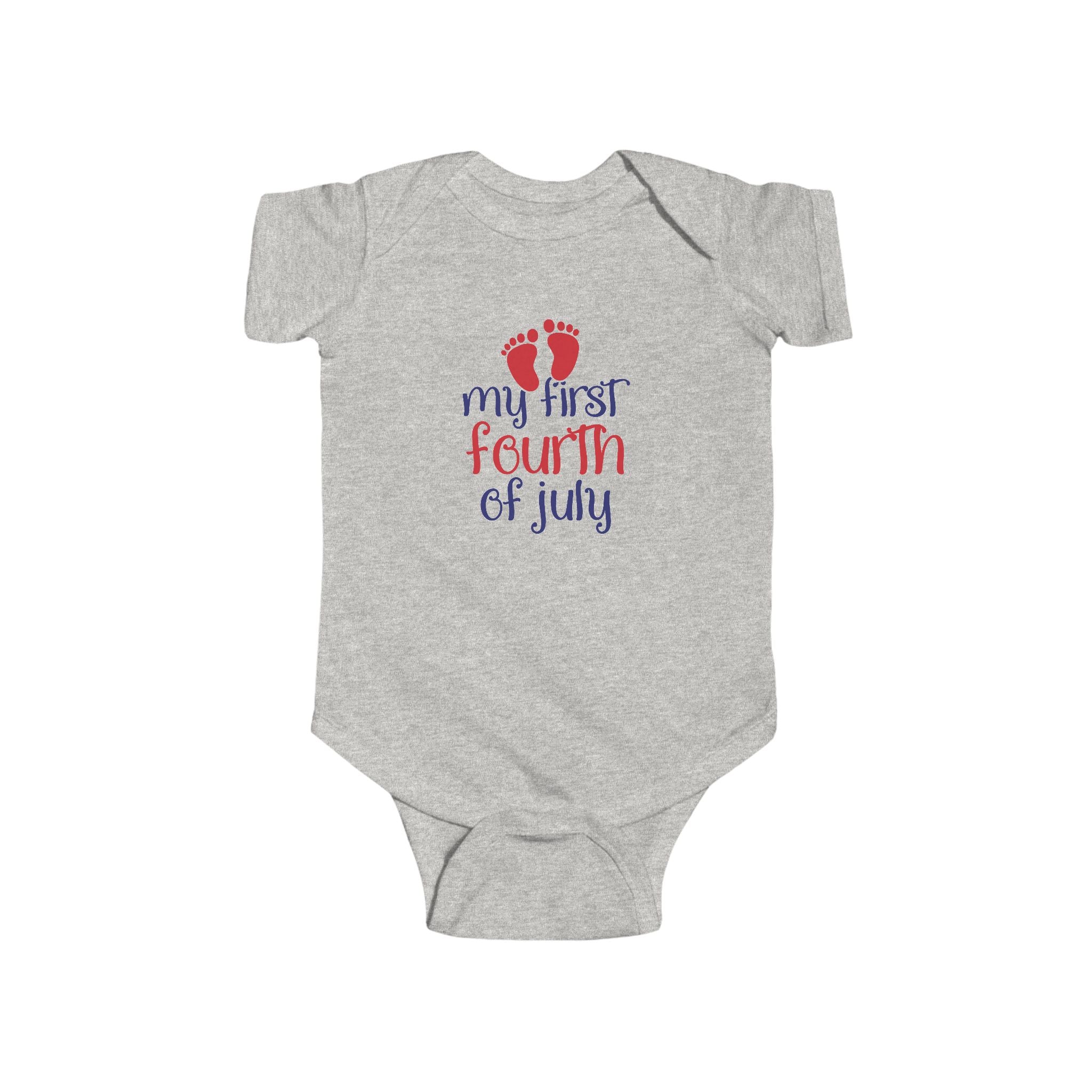 Patriotic Infant Bodysuit - My First Fourth of July Baby Outfit, Celebration Wear, Baby Shower Gift, Newborn Clothes, July 4th Apparel by Printify