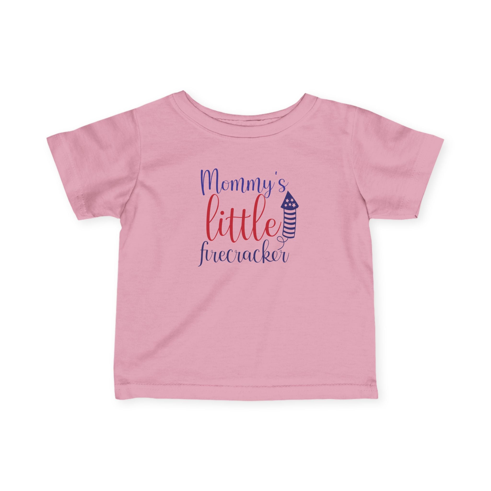 Mommy's Little Firecracker Infant Tee, Baby Independence Day Shirt, Toddler Fourth of July Outfit, Summer Celebration Tees, Cute Baby [...] by Printify
