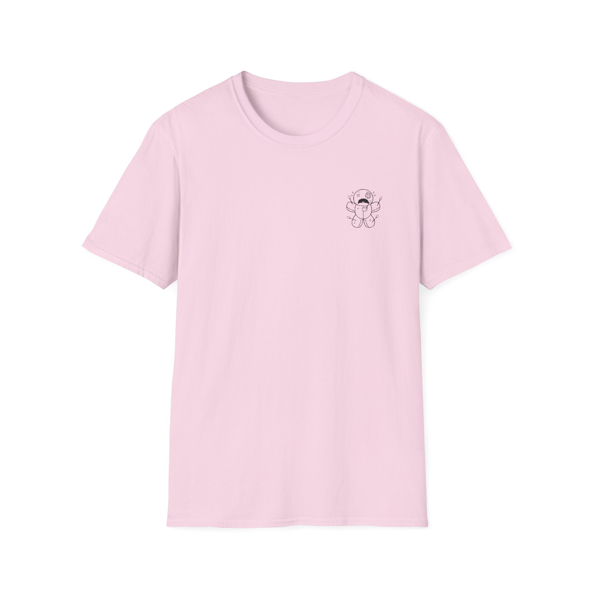 Minimal Angel Bear Chest Pocket T-Shirt by Printify