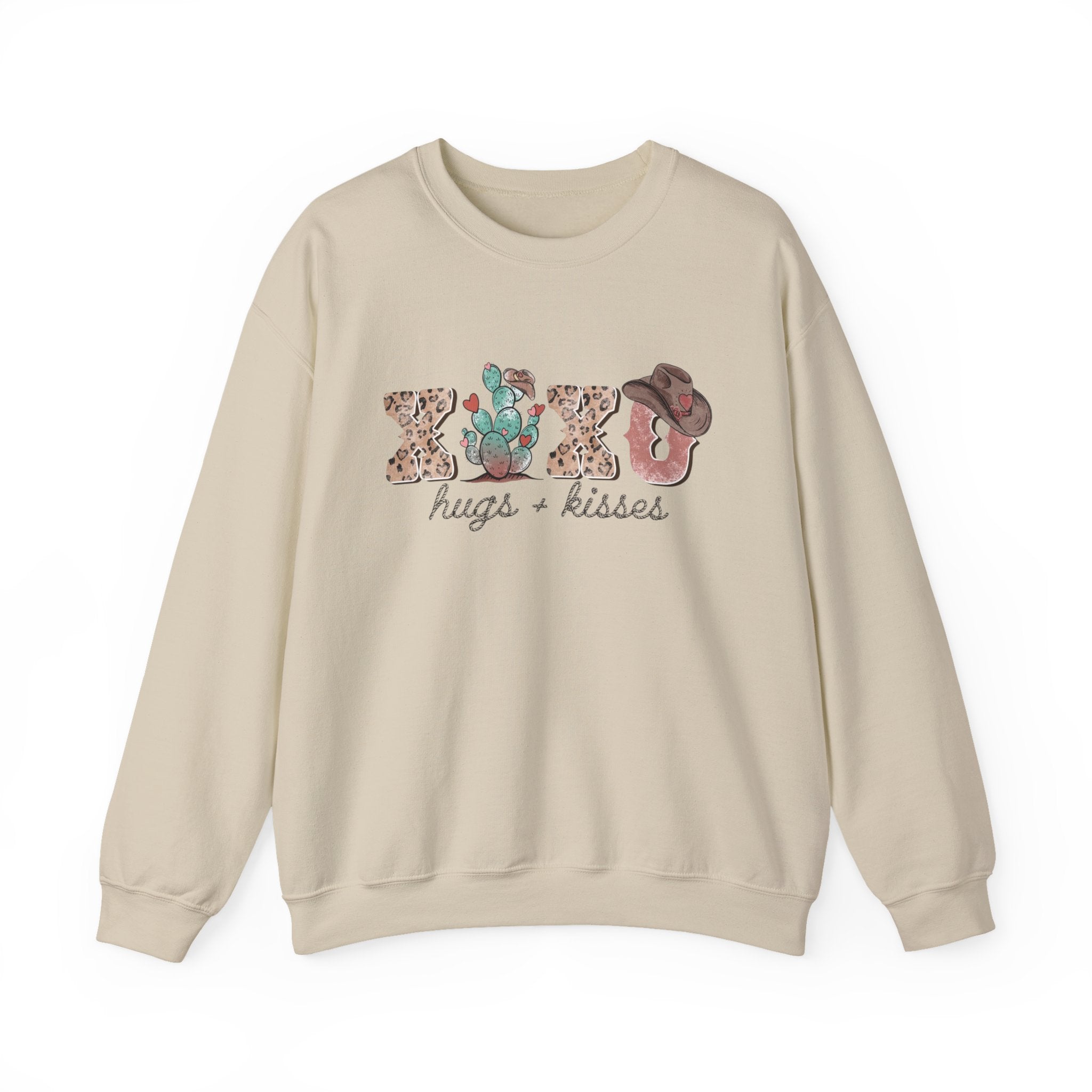 Cactus XOXO Valentine Sweatshirt by Printify