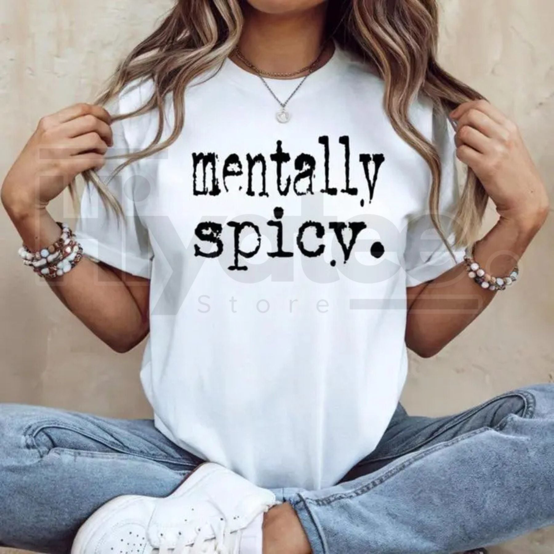 Mentally Spicy Graphic T-Shirt by Hiyatee