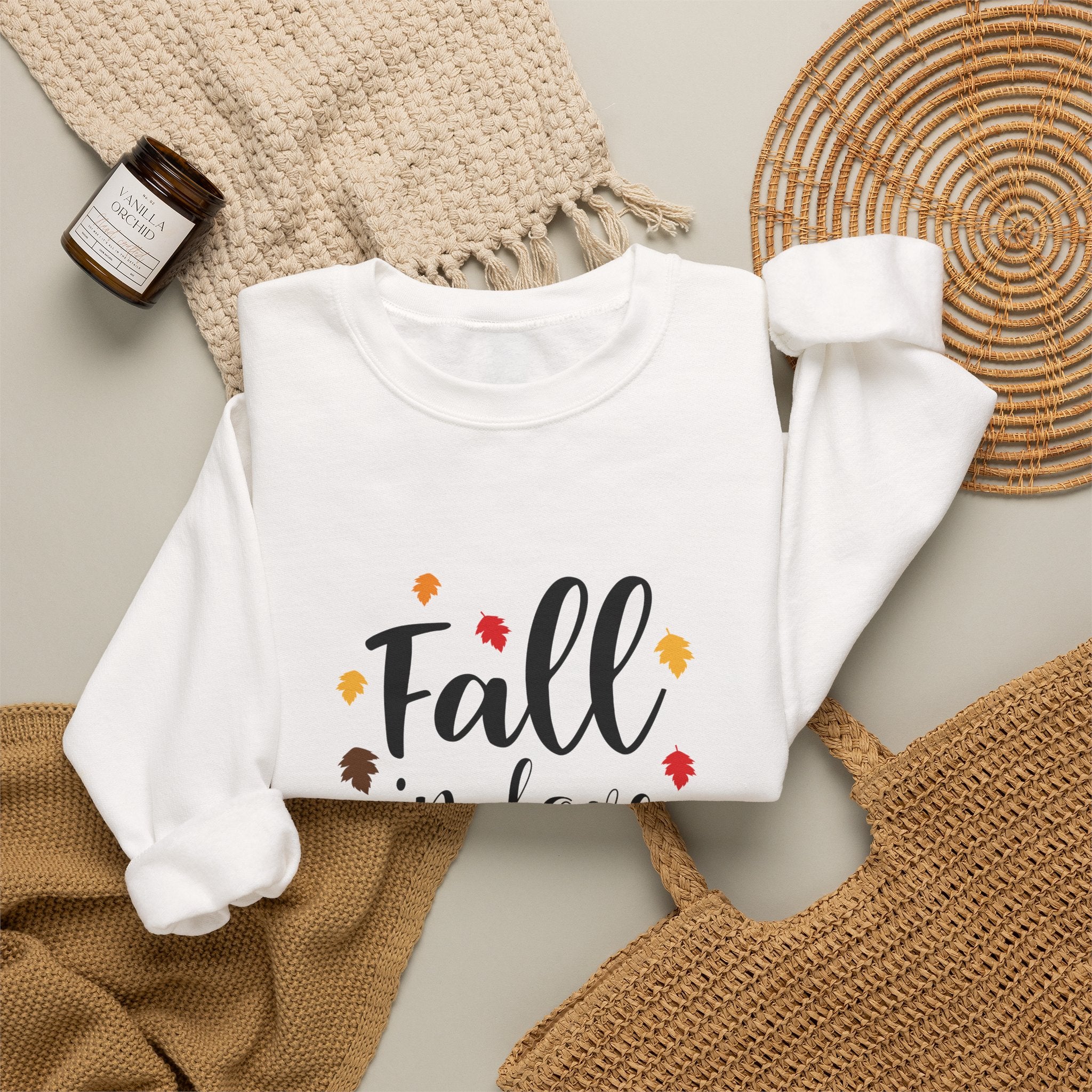 Just a Girl Who Loves Fall Crewneck Sweatshirt – Cozy Autumn Pullover by Printify