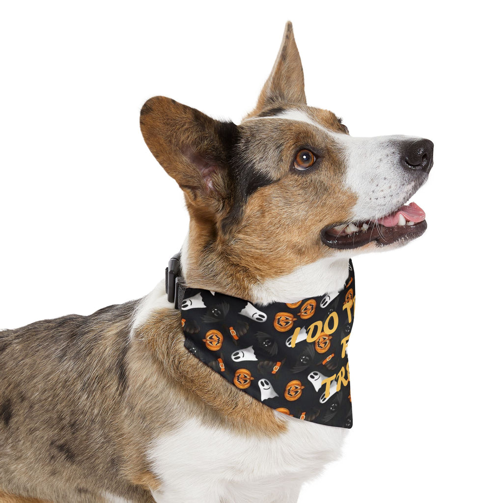 Halloween Pet Bandana Collar – “Do Tricks for Treats” Dog & Cat Accessory by Printify
