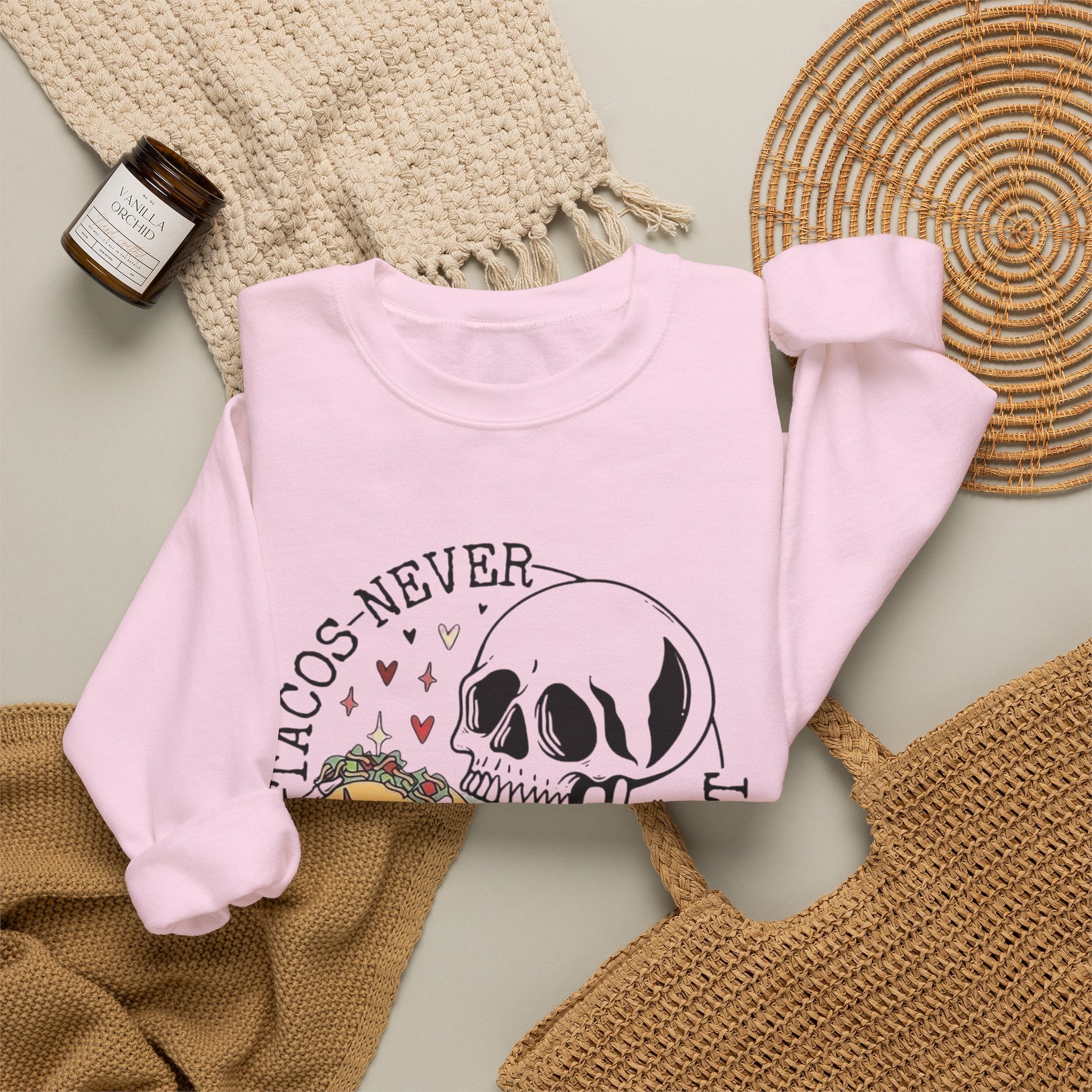 Valentine Tacos Sweatshirt, Funny Taco Lover Gift by Printify