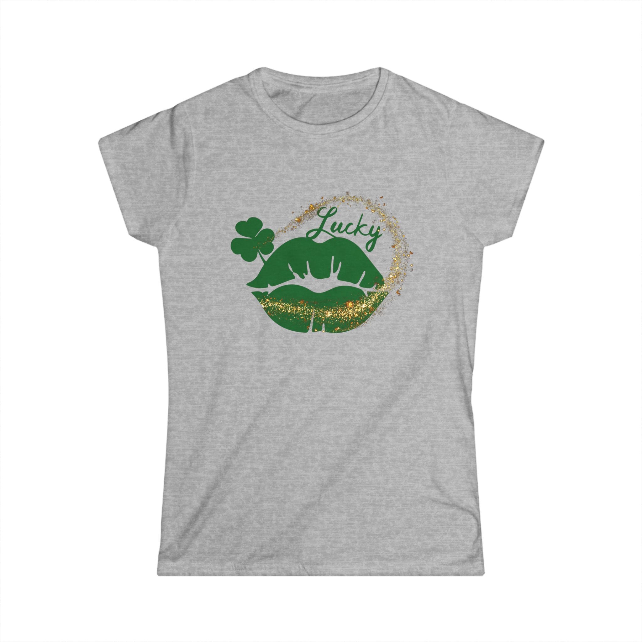 Lucky Lip Women's Softstyle Tee for St. Patrick's Day by Printify