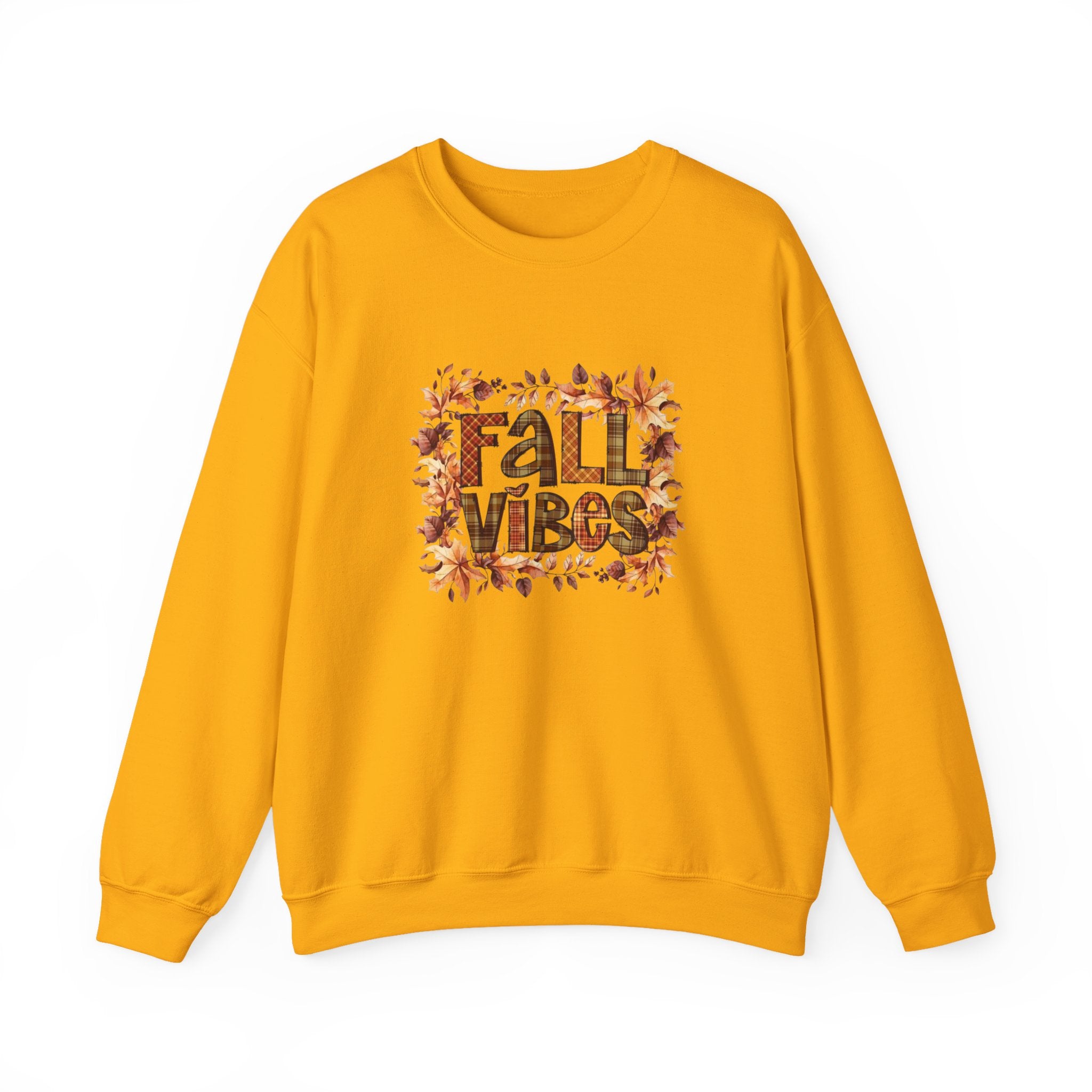Fall Vibes Sweatshirt, Cozy Pullover, Halloween Gift, Pumpkin Crewneck, Autumn Apparel, Fall Fashion by Printify