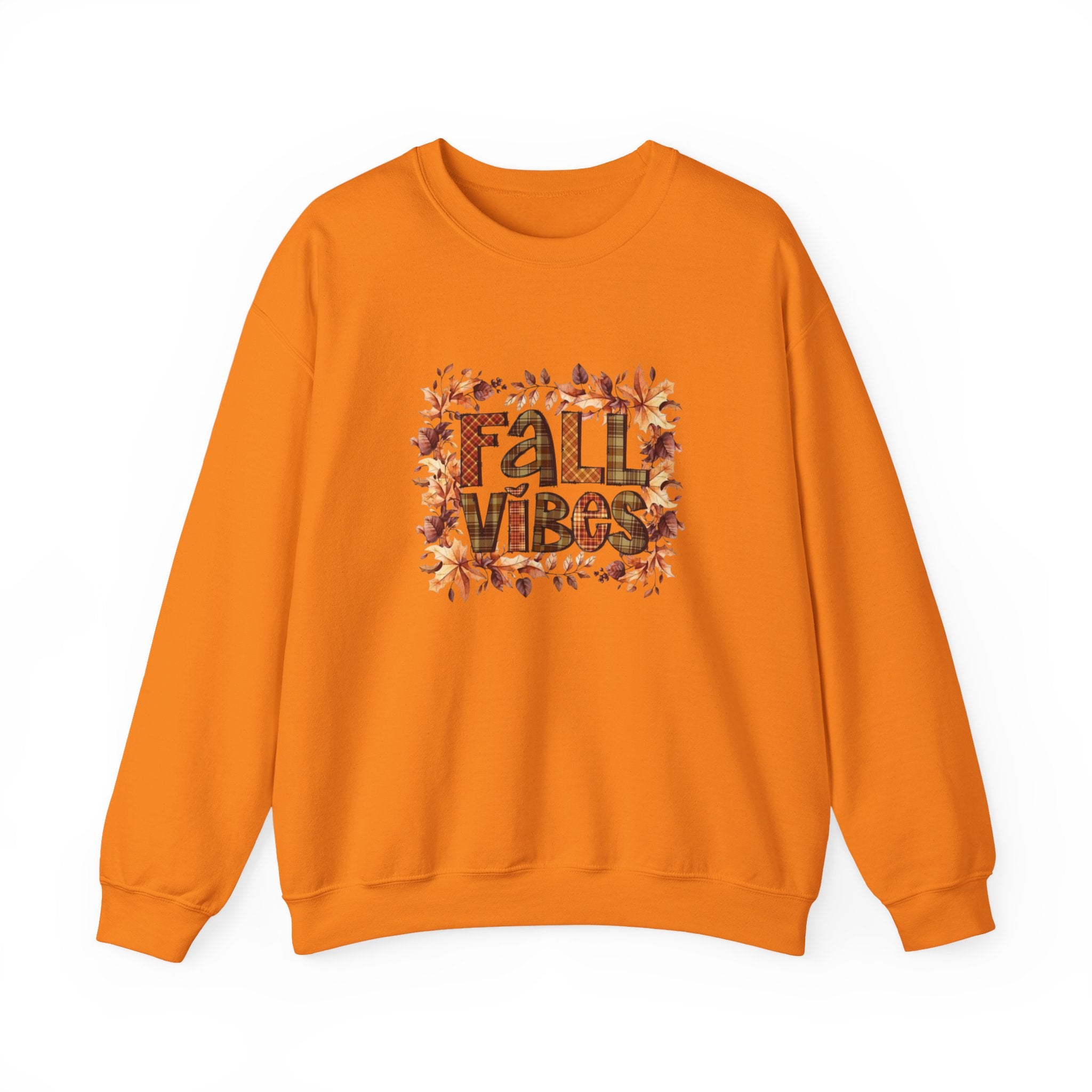 Fall Vibes Sweatshirt, Cozy Pullover, Halloween Gift, Pumpkin Crewneck, Autumn Apparel, Fall Fashion by Printify