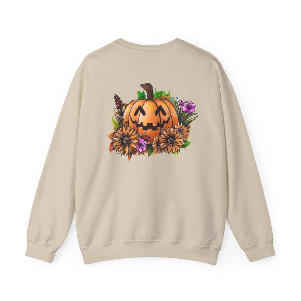 Fall Vibes Sweatshirt, Cozy Pullover, Halloween Gift, Pumpkin Crewneck, Autumn Apparel, Fall Fashion by Printify