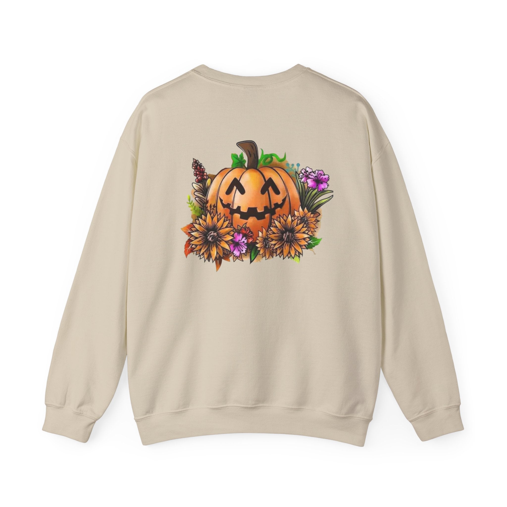 Fall Vibes Sweatshirt, Cozy Pullover, Halloween Gift, Pumpkin Crewneck, Autumn Apparel, Fall Fashion by Printify