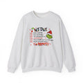 Grinch Holiday Schedule Sweatshirt — "My Day... I Am Booked!" Christmas Crewneck by Printify