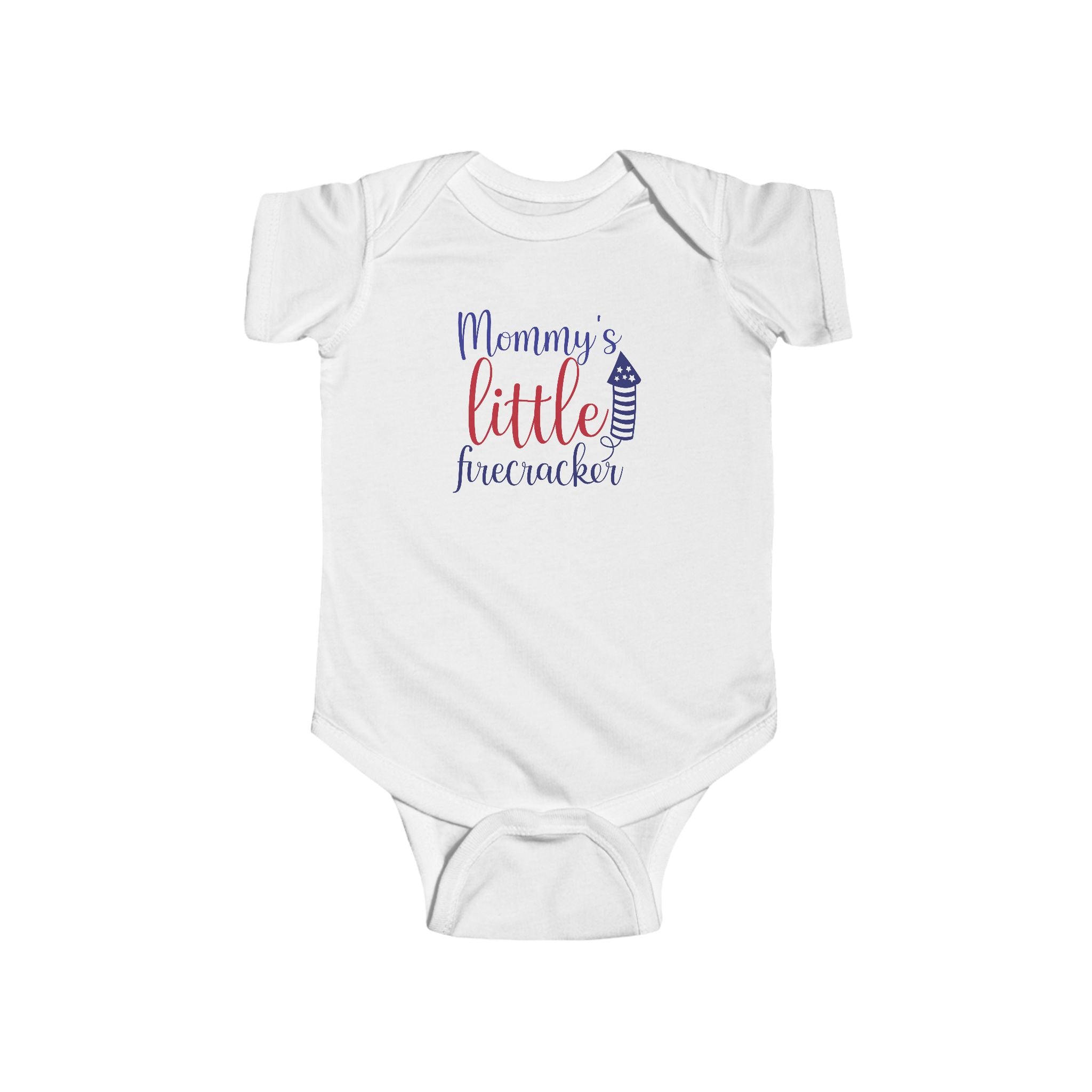 Mommy's Little Firecracker Infant Bodysuit | Cute July 4th Baby Outfit, Patriotic Baby Clothes, Celebration Wear, Baby Shower Gift, [...] by Printify
