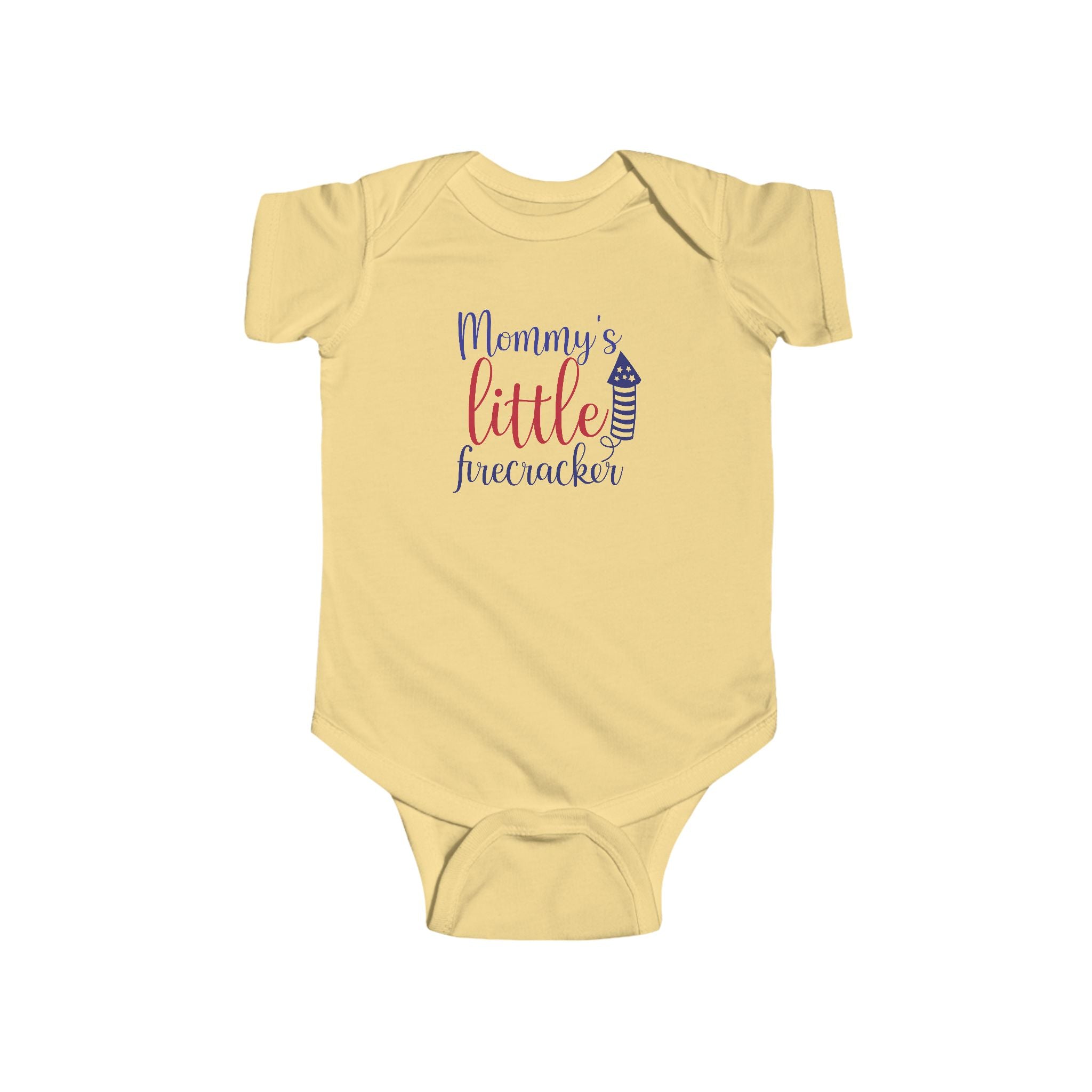 Mommy's Little Firecracker Infant Bodysuit | Cute July 4th Baby Outfit, Patriotic Baby Clothes, Celebration Wear, Baby Shower Gift, [...] by Printify