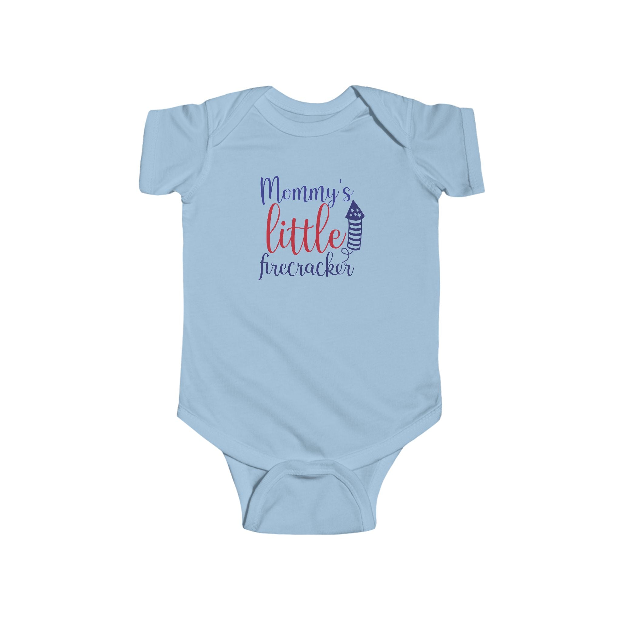 Mommy's Little Firecracker Infant Bodysuit | Cute July 4th Baby Outfit, Patriotic Baby Clothes, Celebration Wear, Baby Shower Gift, [...] by Printify