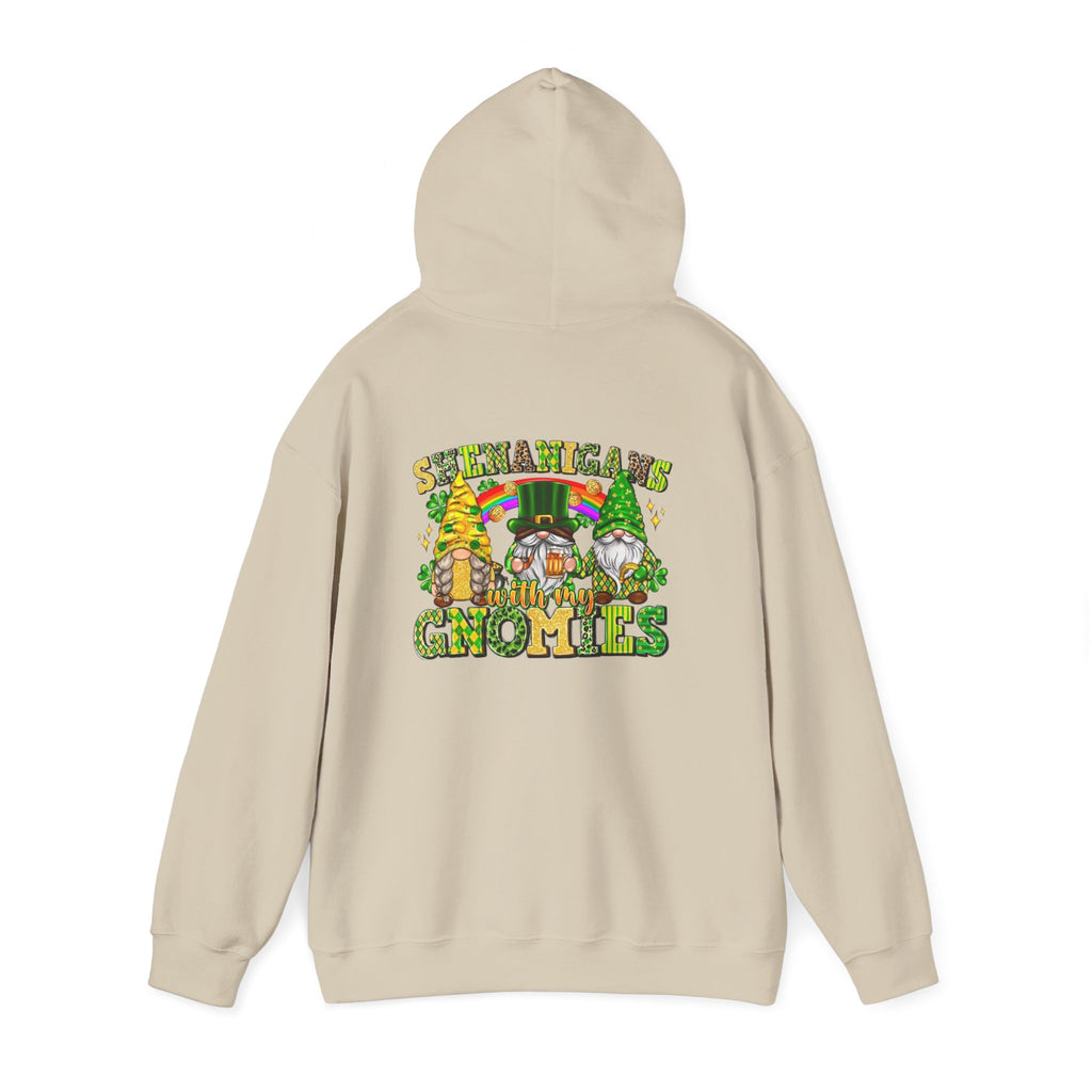 St. Patrick's Gnomes Hoodie – Shamrock Gnomies Lucky Clover Sweatshirt by Printify