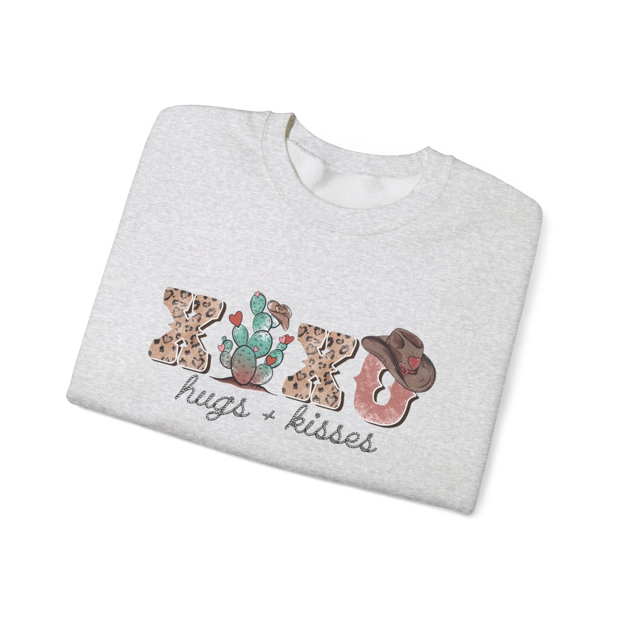 Cactus XOXO Valentine Sweatshirt by Printify