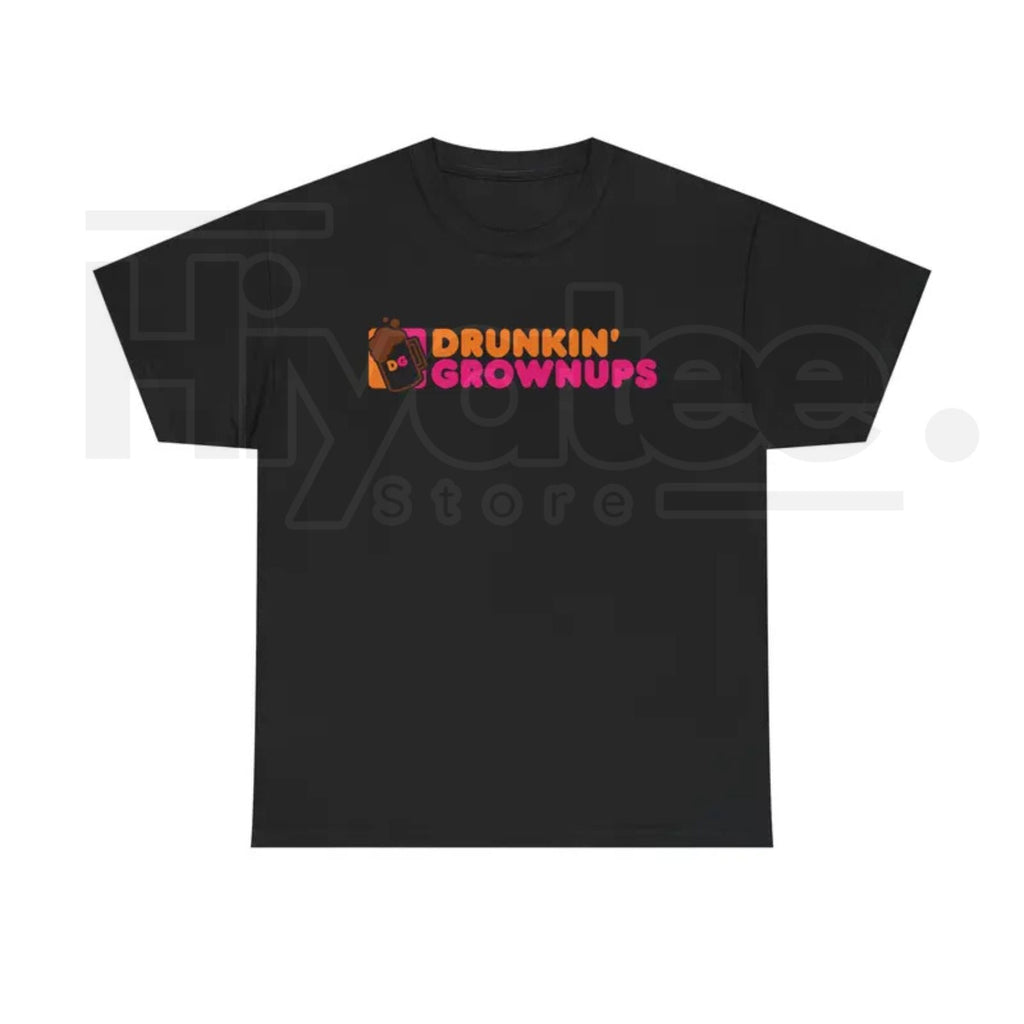 "Drunkin’ Grownups" Viral Funny T-Shirt – Adult Humor Drinking & Party Tee by Hiyatee