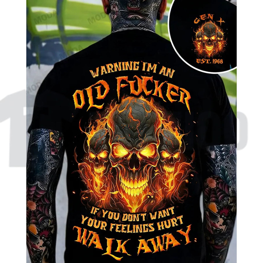 Gen X Warning Skull T-Shirt – Chaosmoda Custom Year by Teezioo