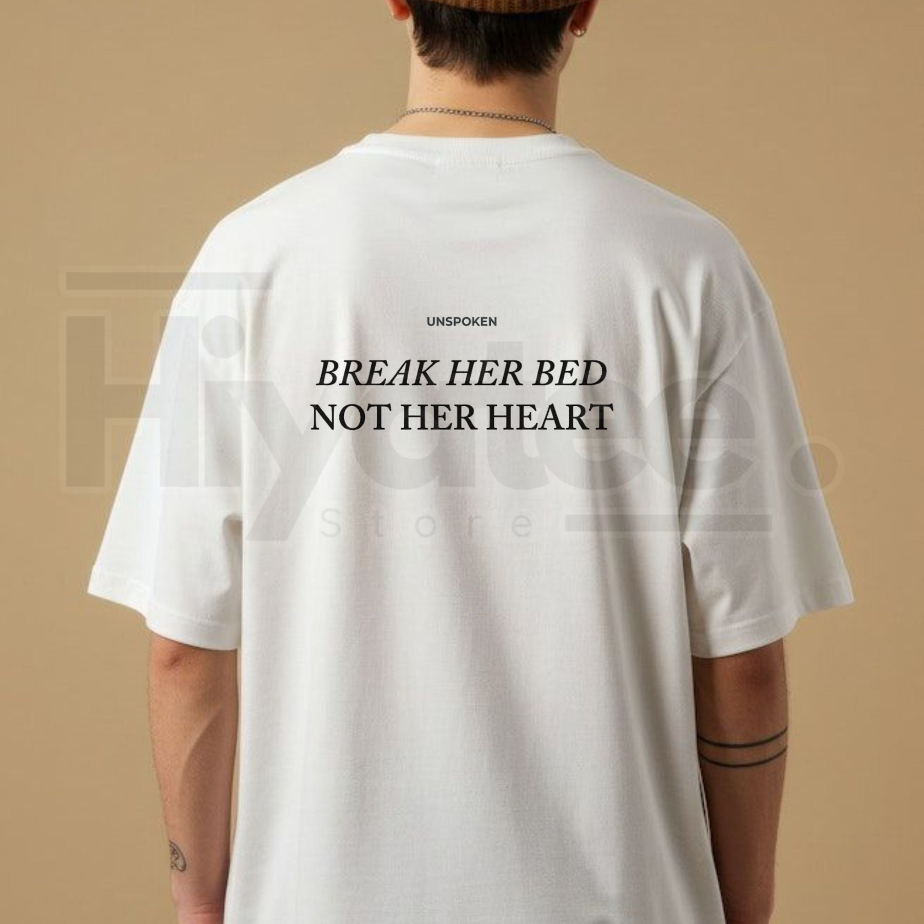 "Break Her Bed Not Her Heart" – Unspoken Sarcastic Funny Quote Top by Hiyatee