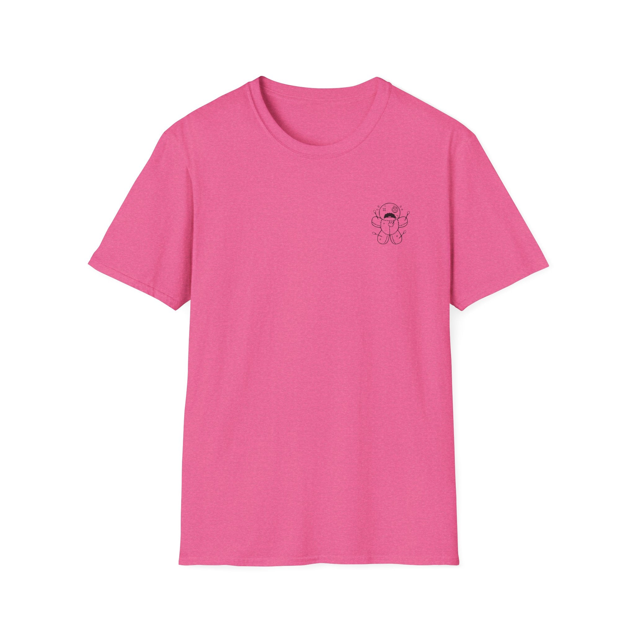 Minimal Angel Bear Chest Pocket T-Shirt by Printify