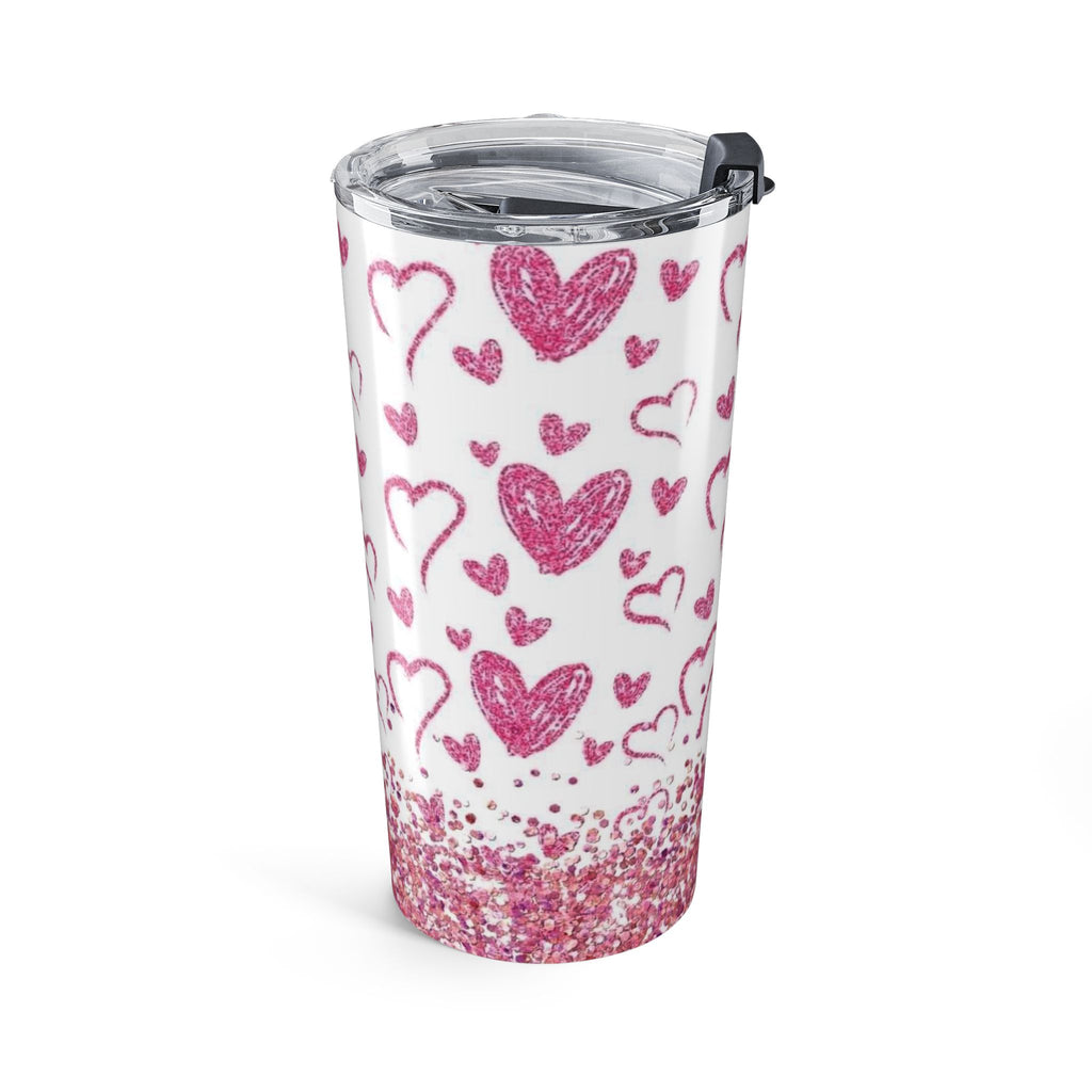 Sparkle hearts Tumbler 20oz by Printify
