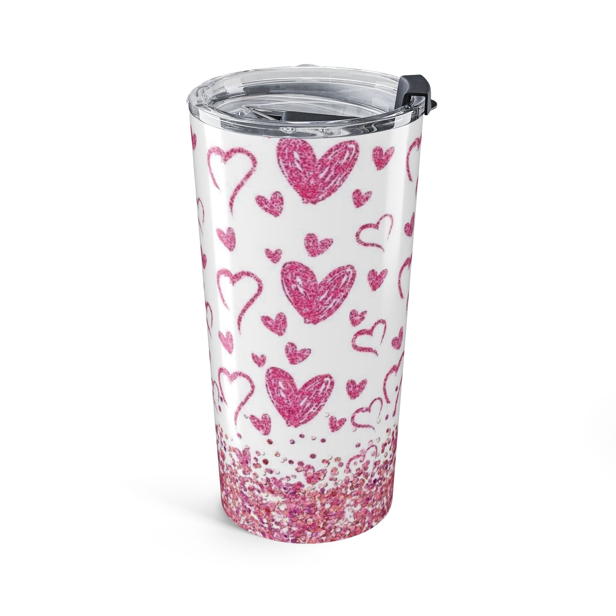 Sparkle hearts Tumbler 20oz by Printify