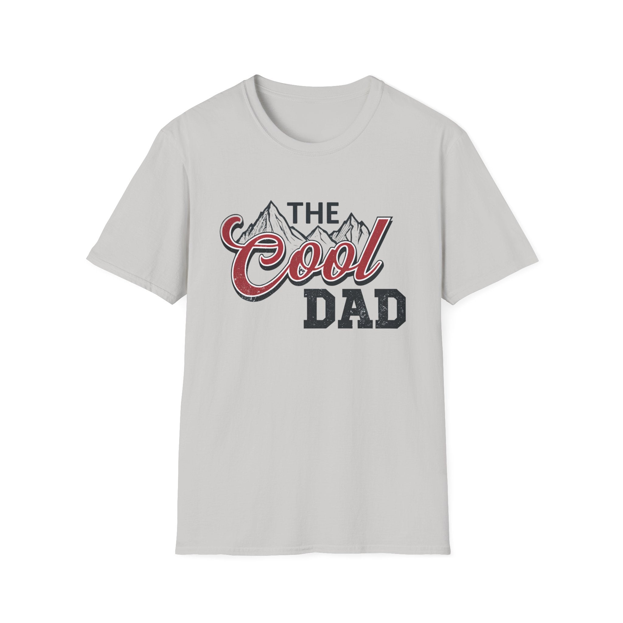 Cool Dad T-Shirt — "The Cool Dad" Vintage Mountain Graphic Tee by Printify