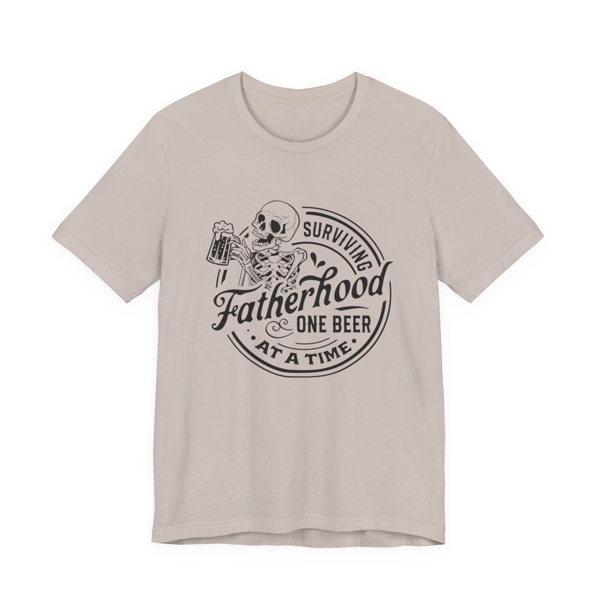 Fatherhood One Beer at a Time T-Shirt by Printify
