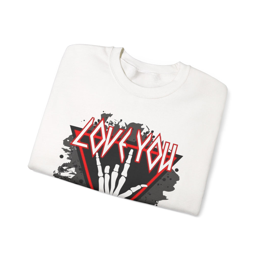 Rock Love You Sweatshirt, Music Love Sweatshirt, Rock Music Sweater, Gift for Music Lovers by Printify