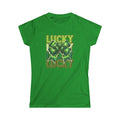 Lucky Clover Women's Softstyle Tee for St. Patrick's Day by Printify