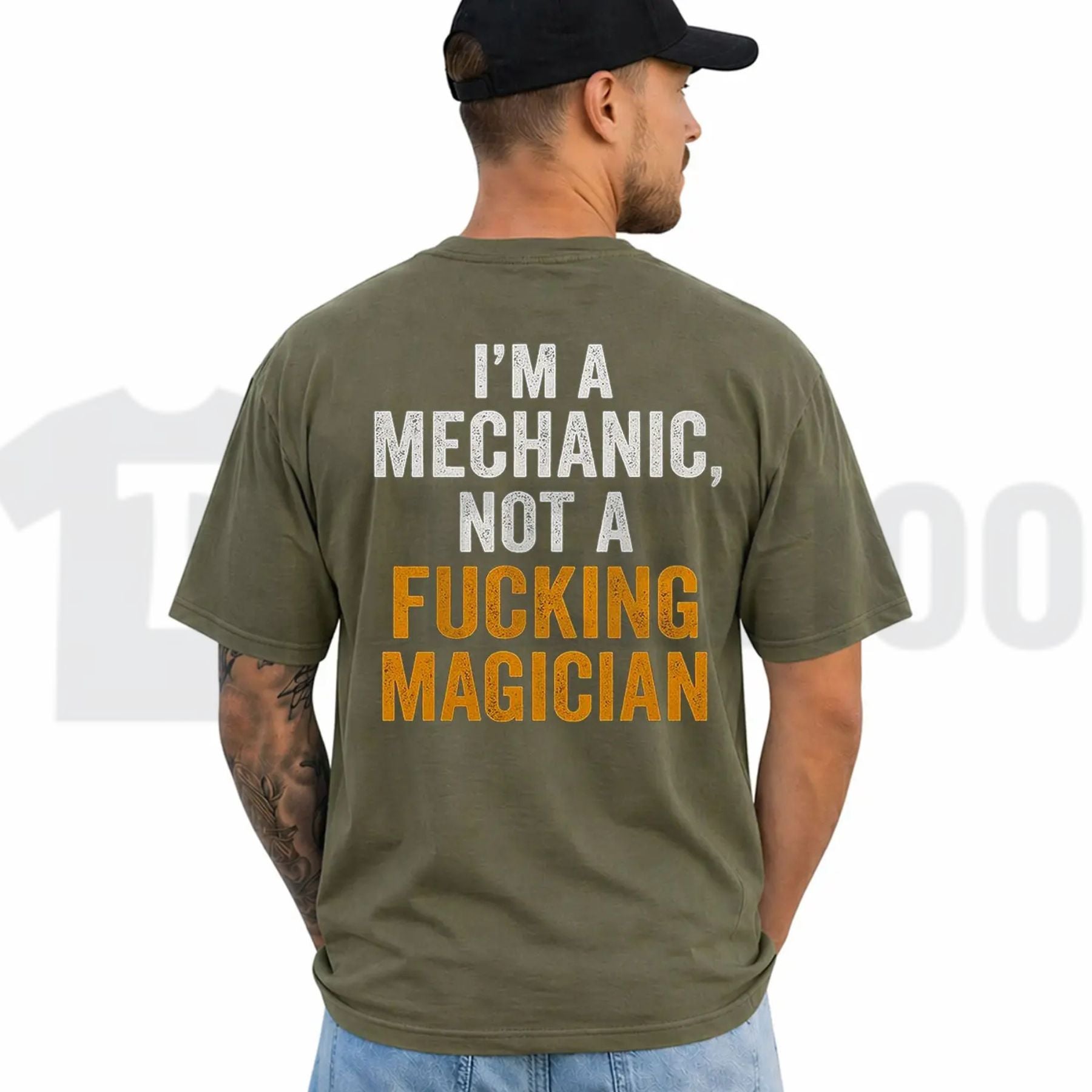 Im A Mechanic Not A Magician Tee – Funny Auto Garage Repair Warning Graphic Shirt by Teezioo