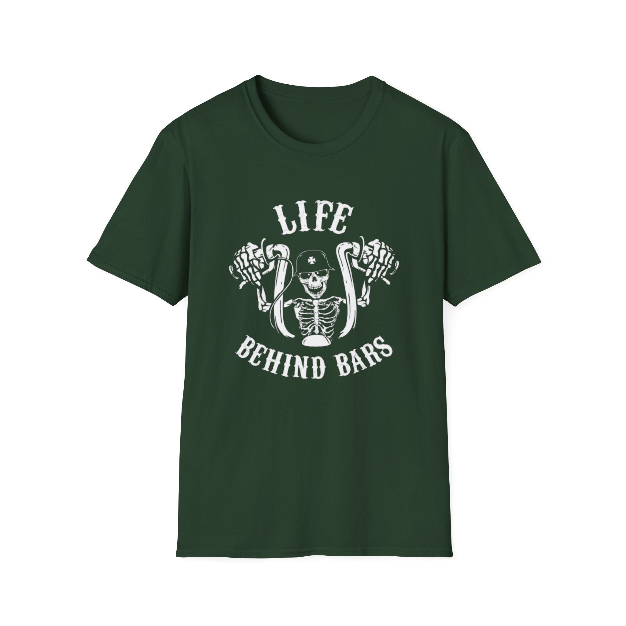 Life Behind Bars T-Shirt — Graphic Tee by Printify