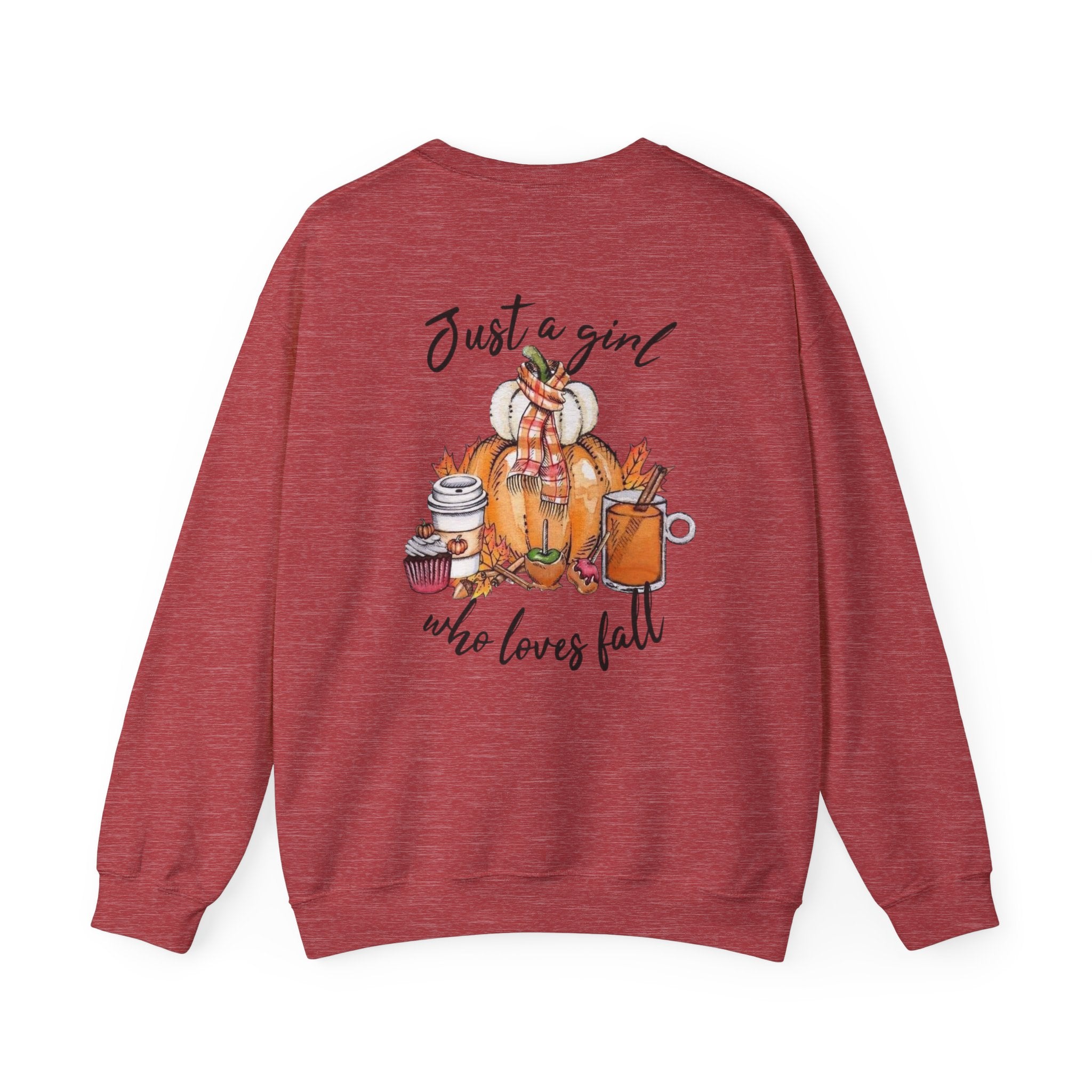 Just a Girl Who Loves Fall Crewneck Sweatshirt – Cozy Autumn Pullover by Printify