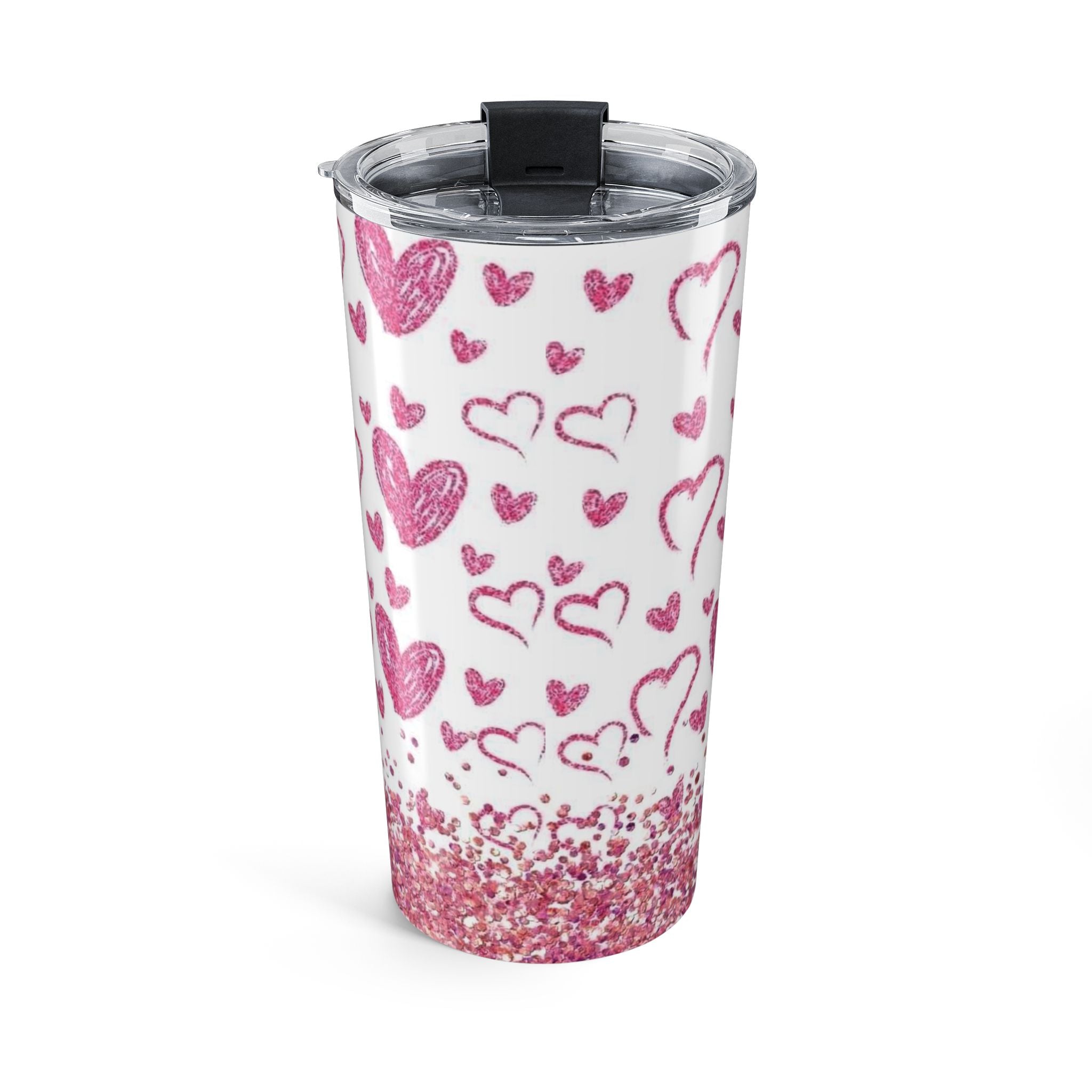 Sparkle hearts Tumbler 20oz by Printify