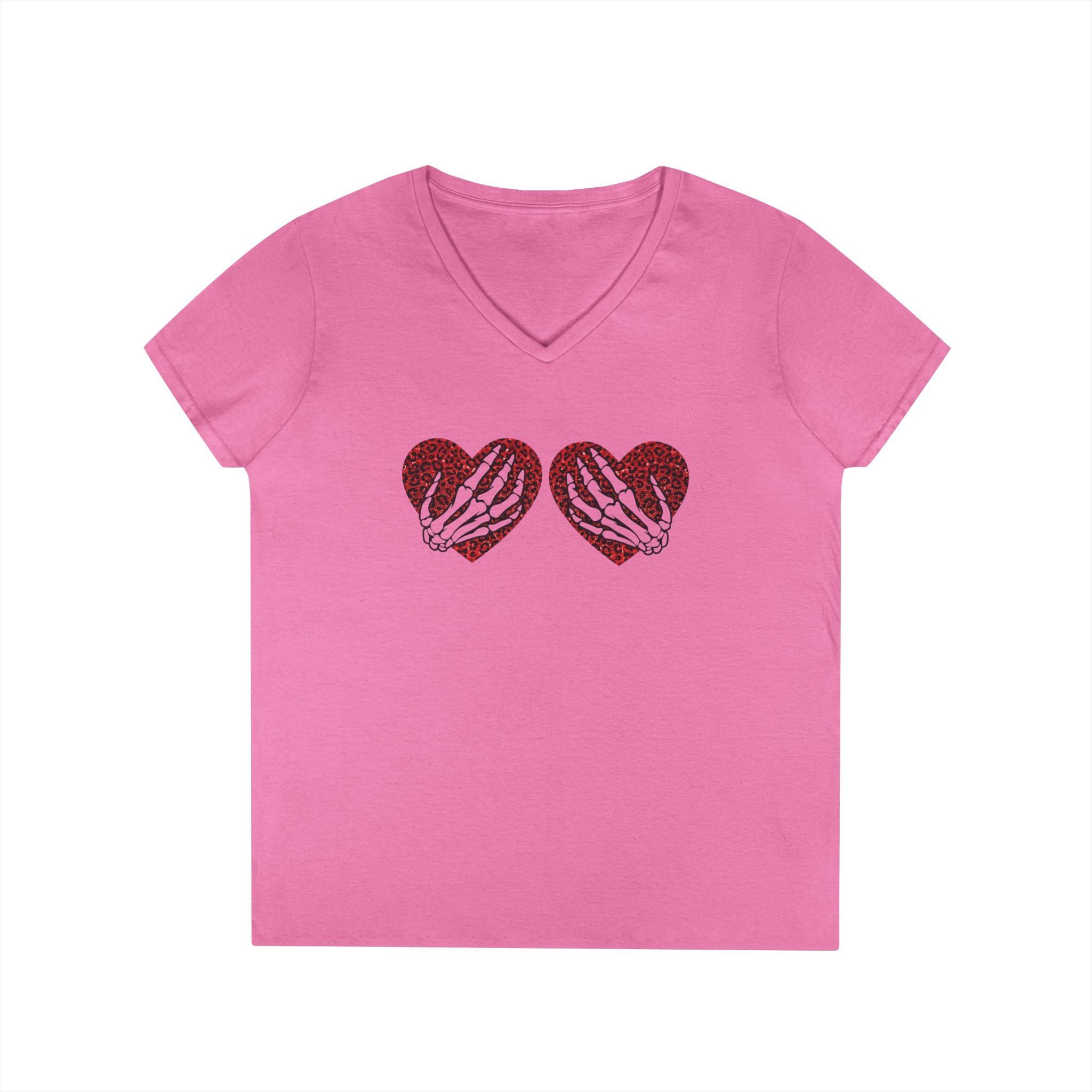 Valentine's Day Ladies' V-Neck T-Shirt by Printify