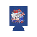 Can Cooler - "Red White & Boozy" Patriotic 4th of July Beer Koozie by Printify