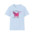 Grow Through What You Go Through Butterfly T-Shirt — Inspirational Women's Tee by Printify