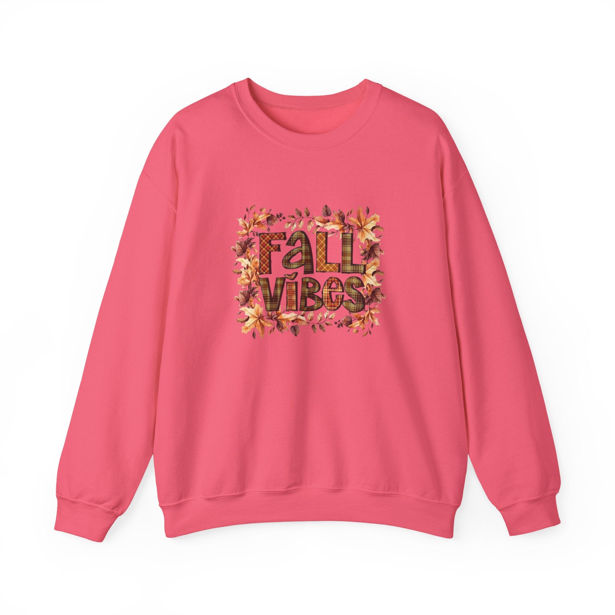 Fall Vibes Sweatshirt, Cozy Pullover, Halloween Gift, Pumpkin Crewneck, Autumn Apparel, Fall Fashion by Printify