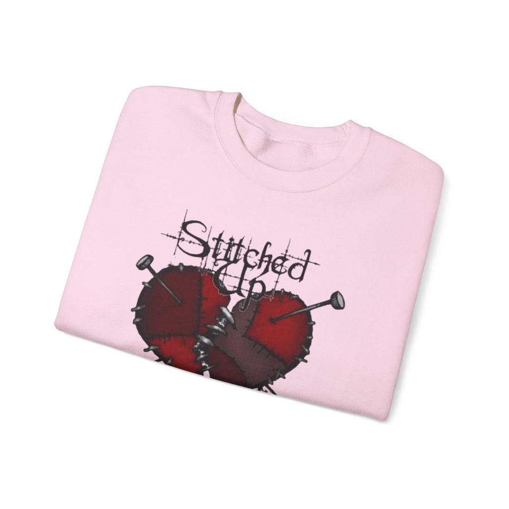 Stitched up heart Crewneck Sweatshirt by Printify